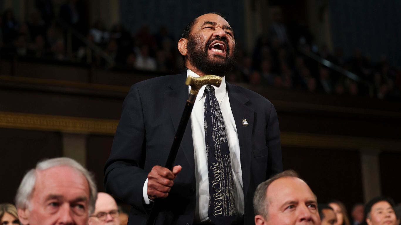 Rep. Al Green to face GOP censure efforts for heckling Trump - Axios