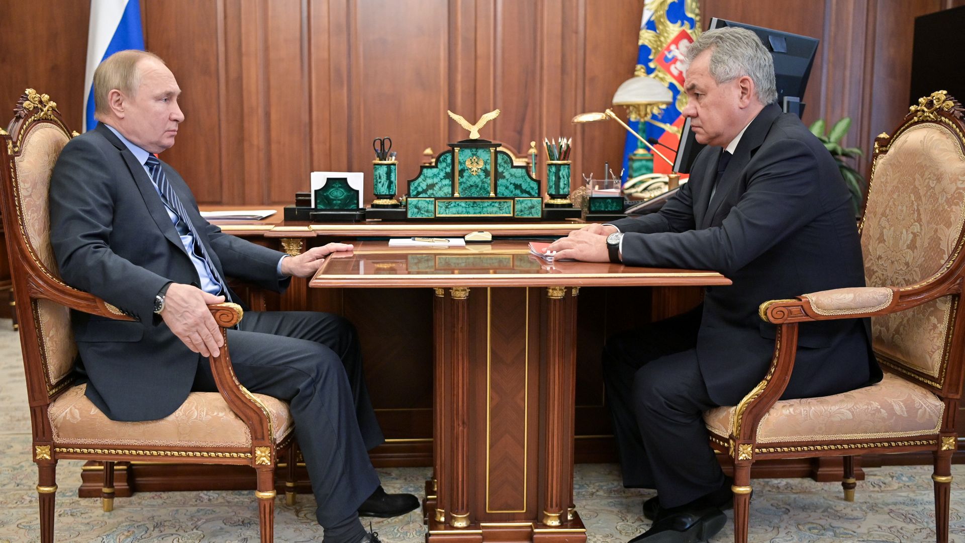 Putin and Sergei Shoygu
