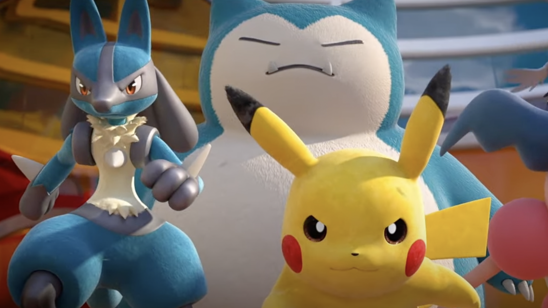 Pikachu and Snorlax.