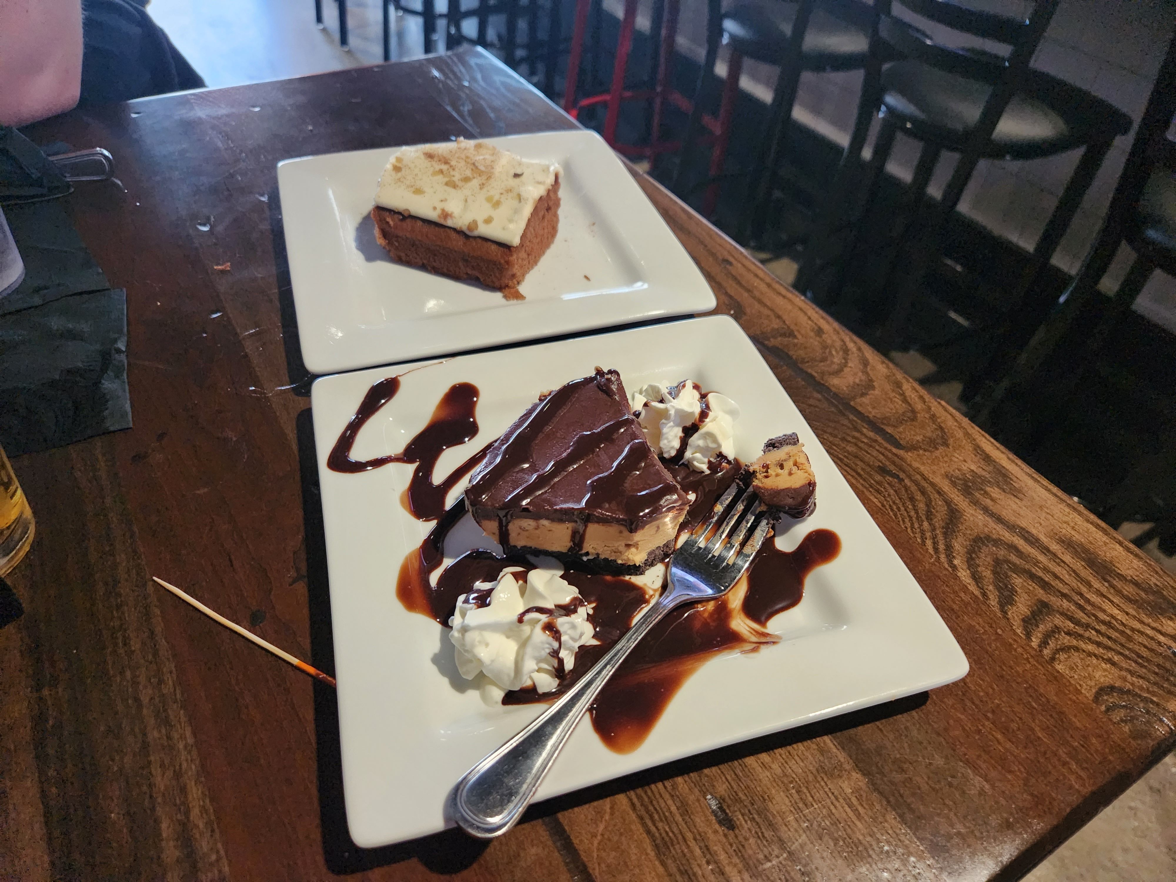 Buckeye Pie and Carrot Cake. 