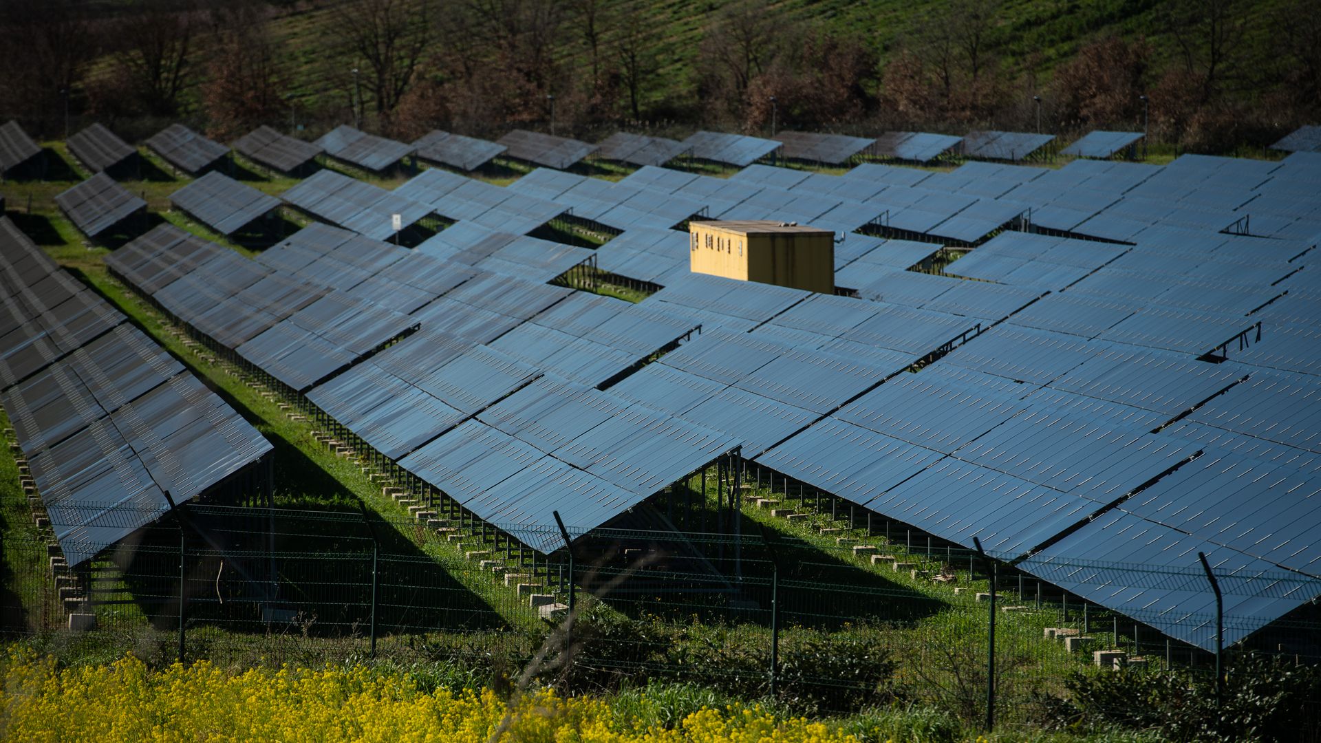Enel Green Power photovoltaic plant in Cosenza, Italy. Photo: Ivan Romano/Getty Images