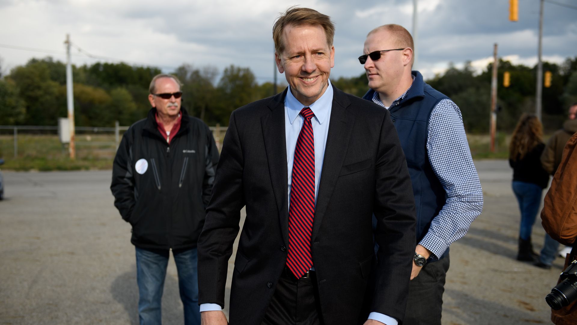 Richard Cordray is seen during his 2018 Ohio gubernatorial bid.