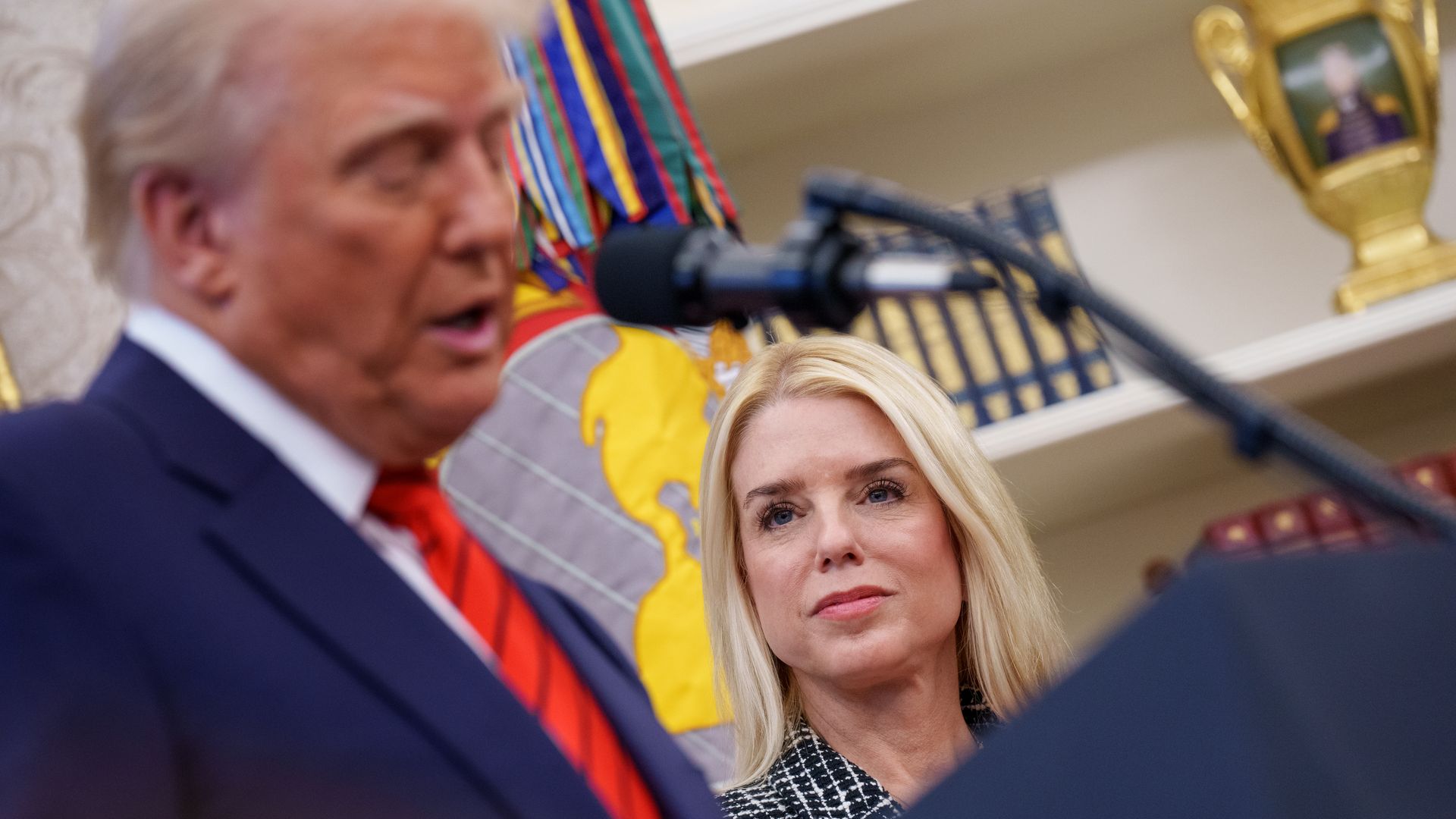 DOJ calls reports saying AG told Trump he was named in Epstein files  "falsehoods"