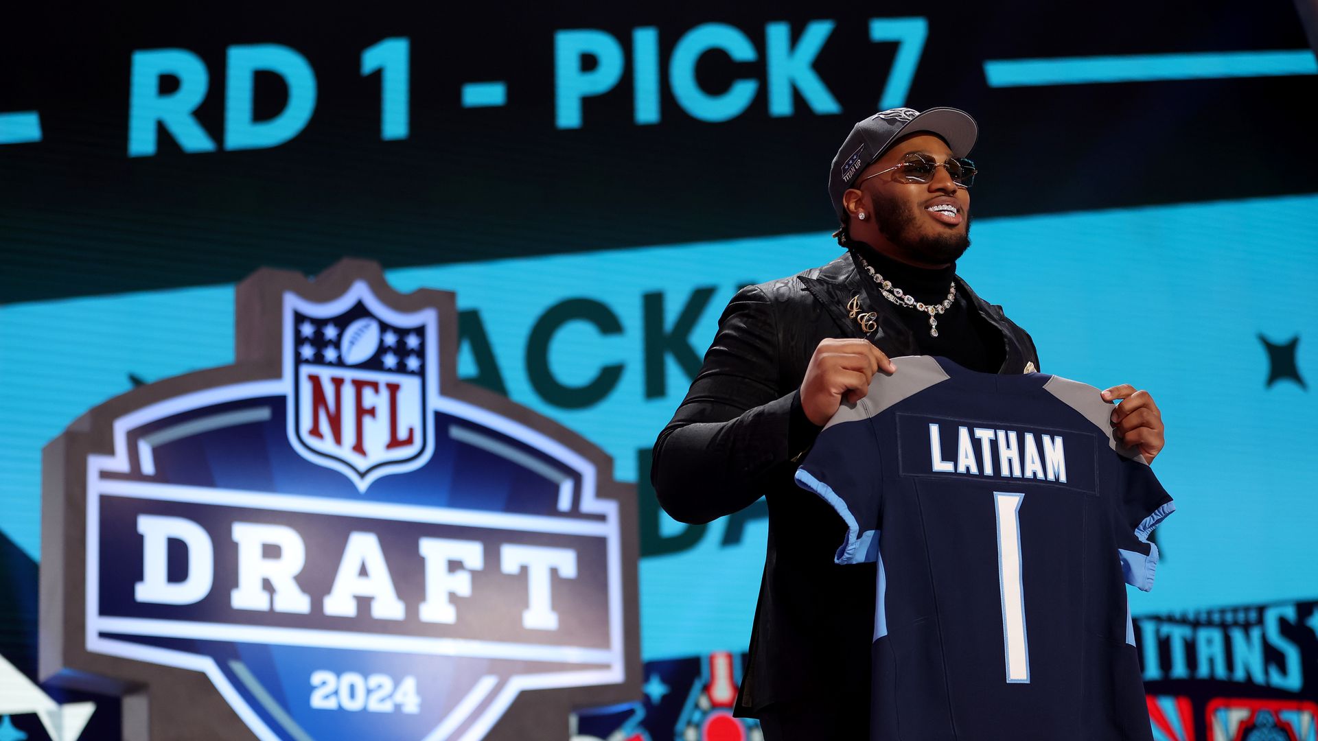 The Setlist: Titans select JC Latham in NFL draft - Axios Nashville