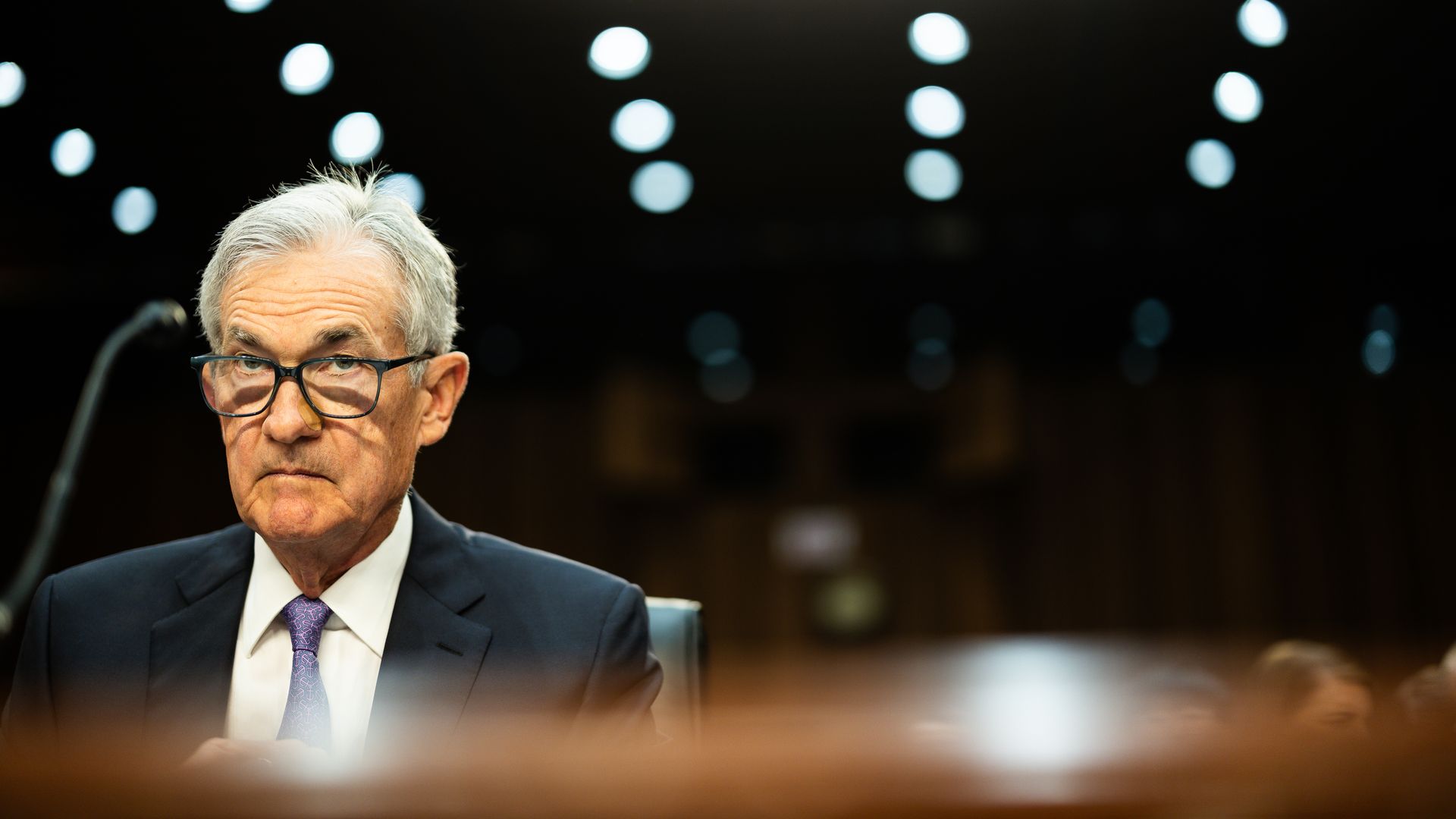 Federal Reserve Chairman Jerome Powell testifies before Congress.