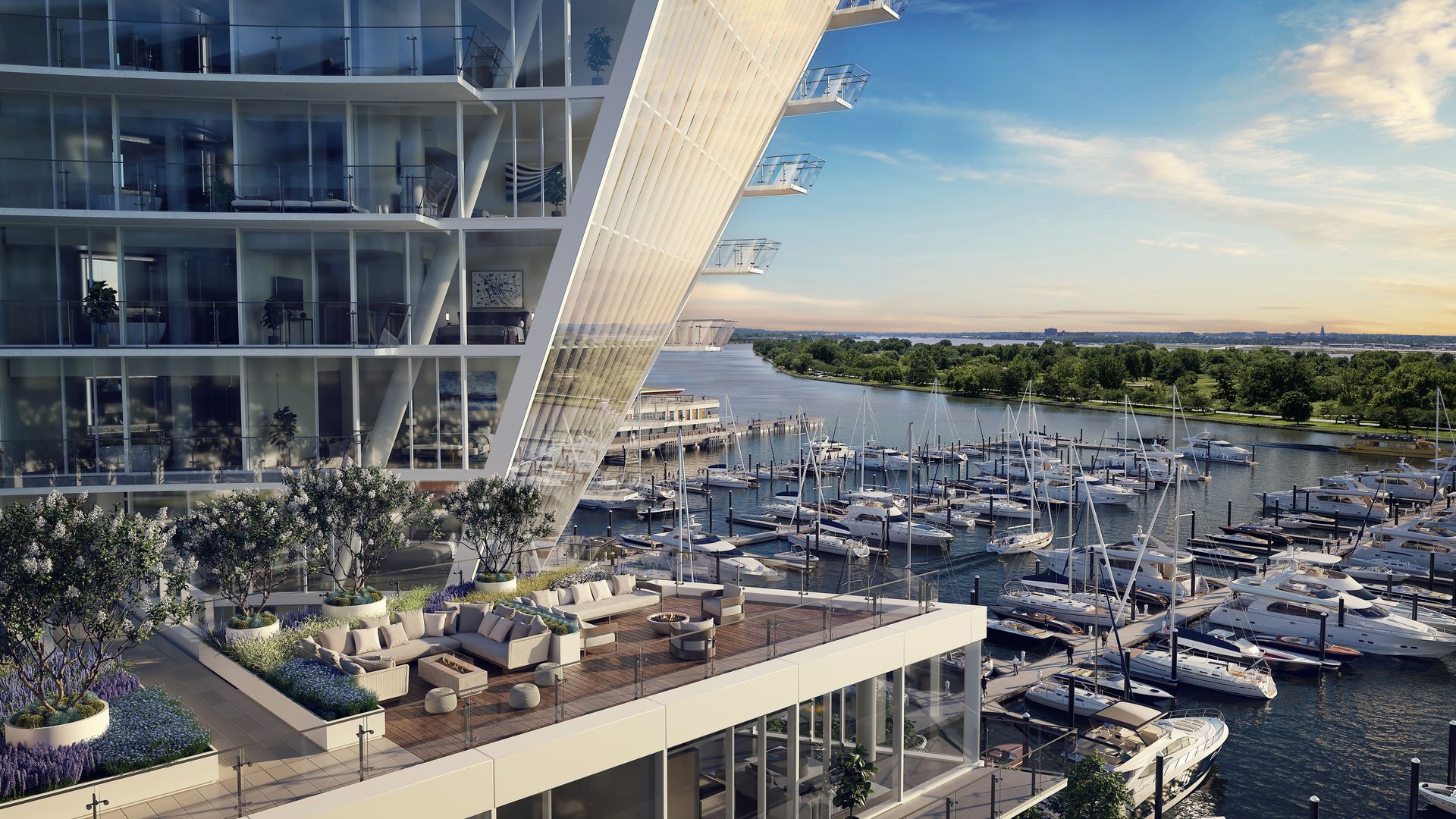 The Amaris building at the Wharf.