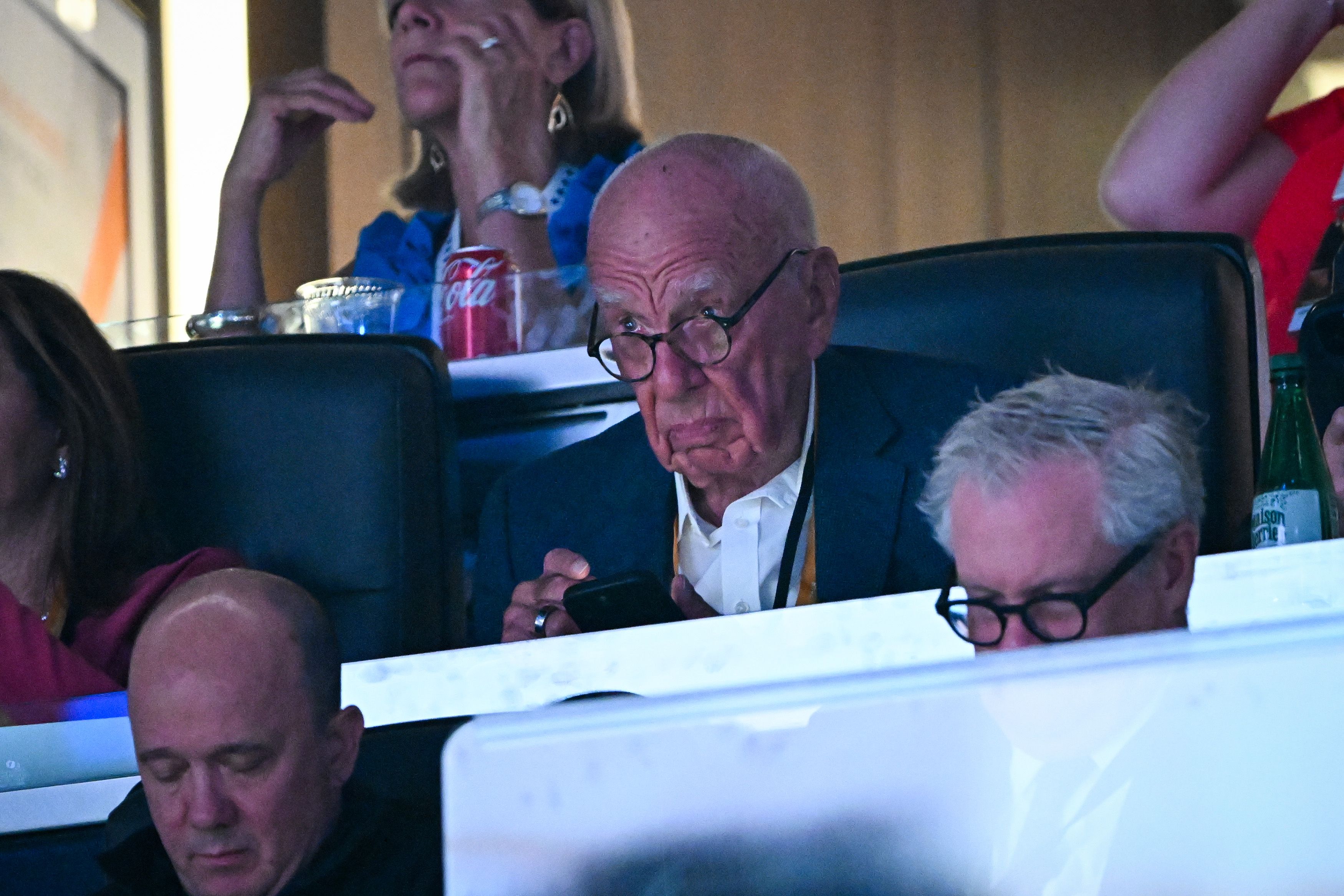 Rupert Murdoch attends the Republican National Convention in Milwaukee last week.