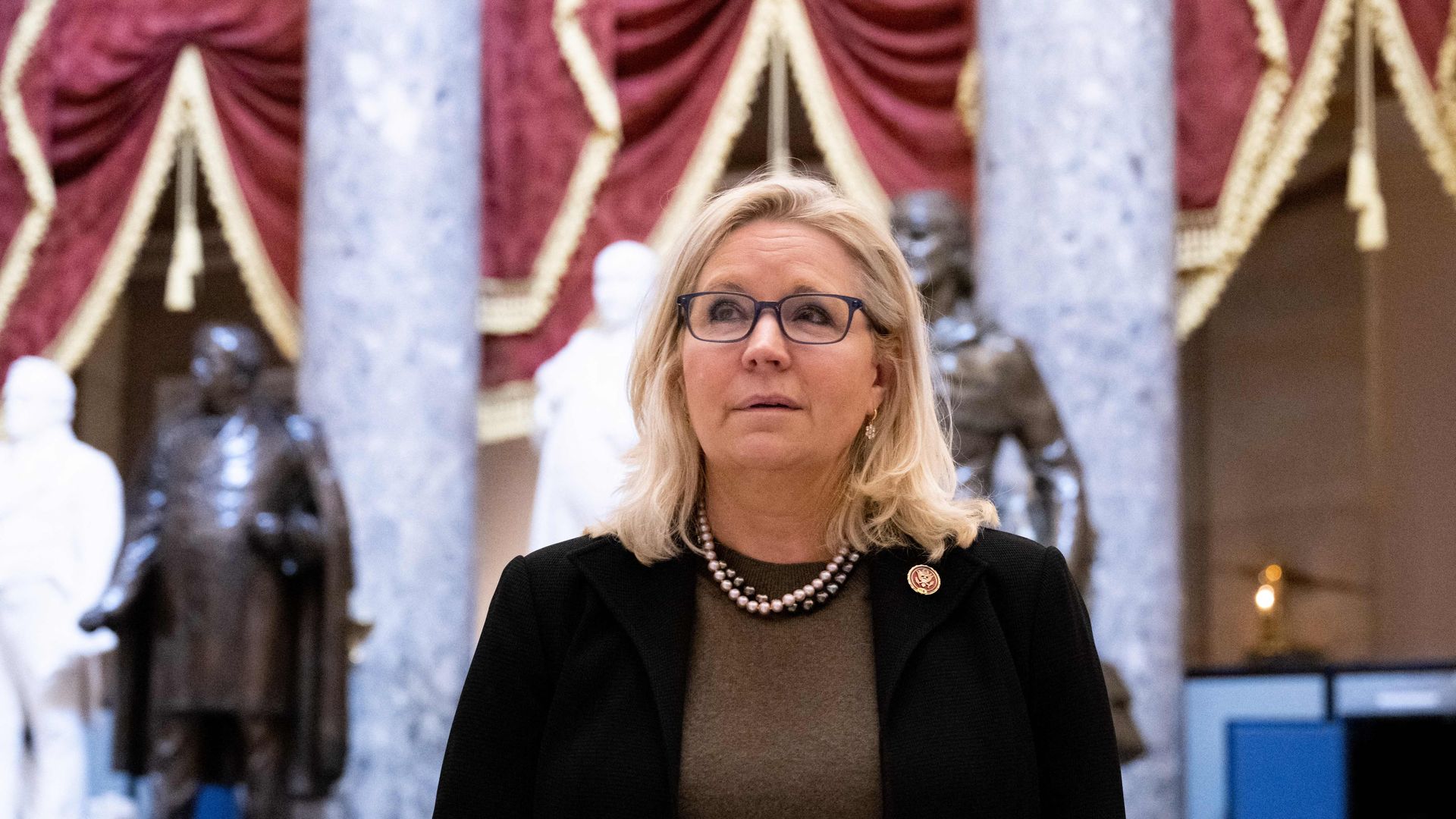 US Representative Liz Cheney, Republican of Wyoming and a member of the House Select Committee to Investigate the January 6th Attack on the US Capitol, walks through the US Capitol.