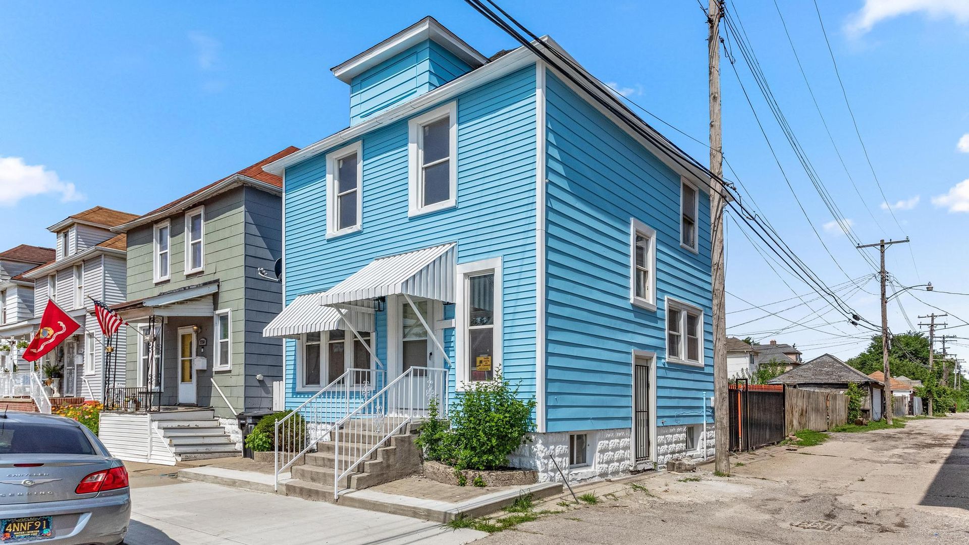 A recently repainted and renovated home at 7744 Pitt St. in southwest Detroit.