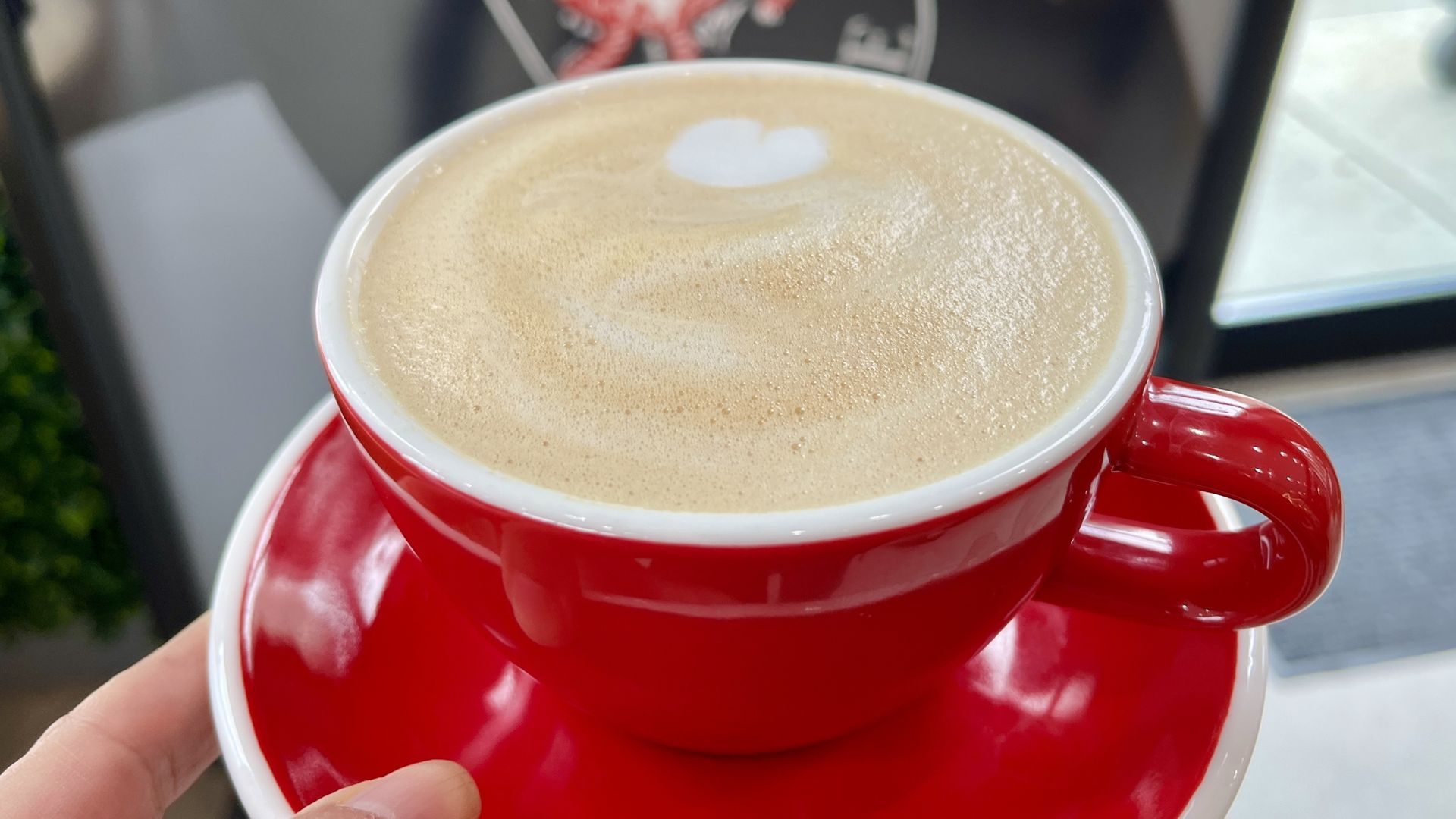 Cup of coffee with foam
