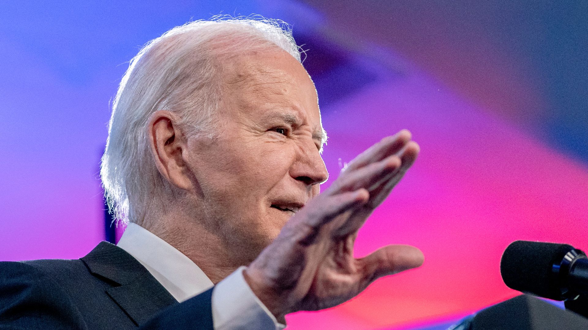 US President Joe Biden during the Everytown for Gun Safety "Gun Sense University" conference in Washington, DC, US, on Tuesday, June 11, 2024. 