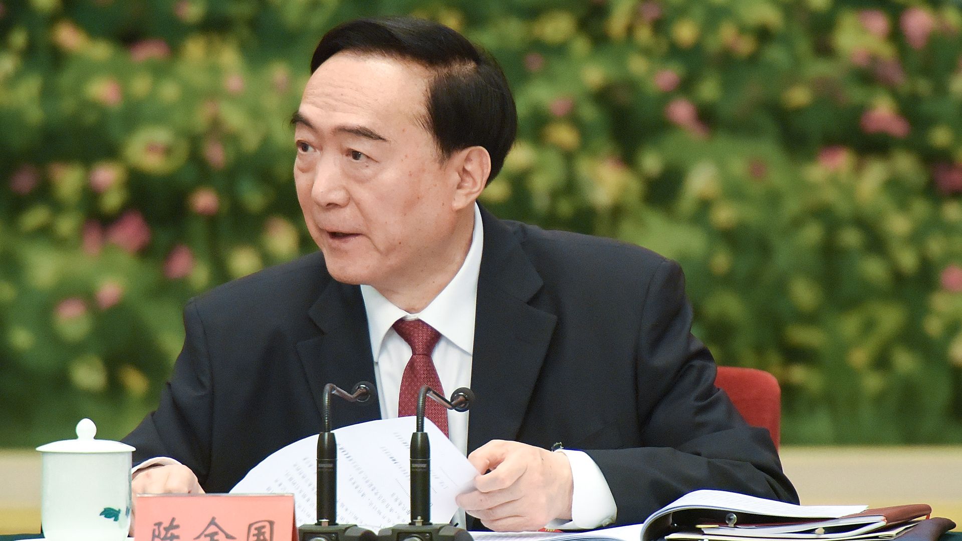 Photo of Chen Quanguo who's the architect of the Uighur camps in Xinjiang