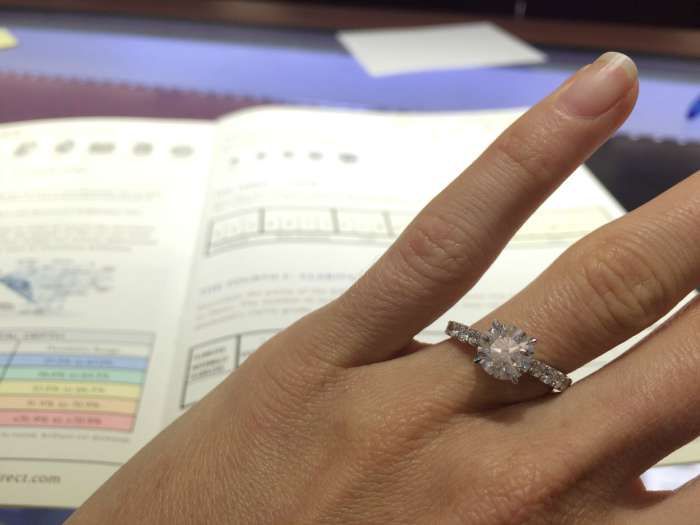 Diamonds Direct engagement ring