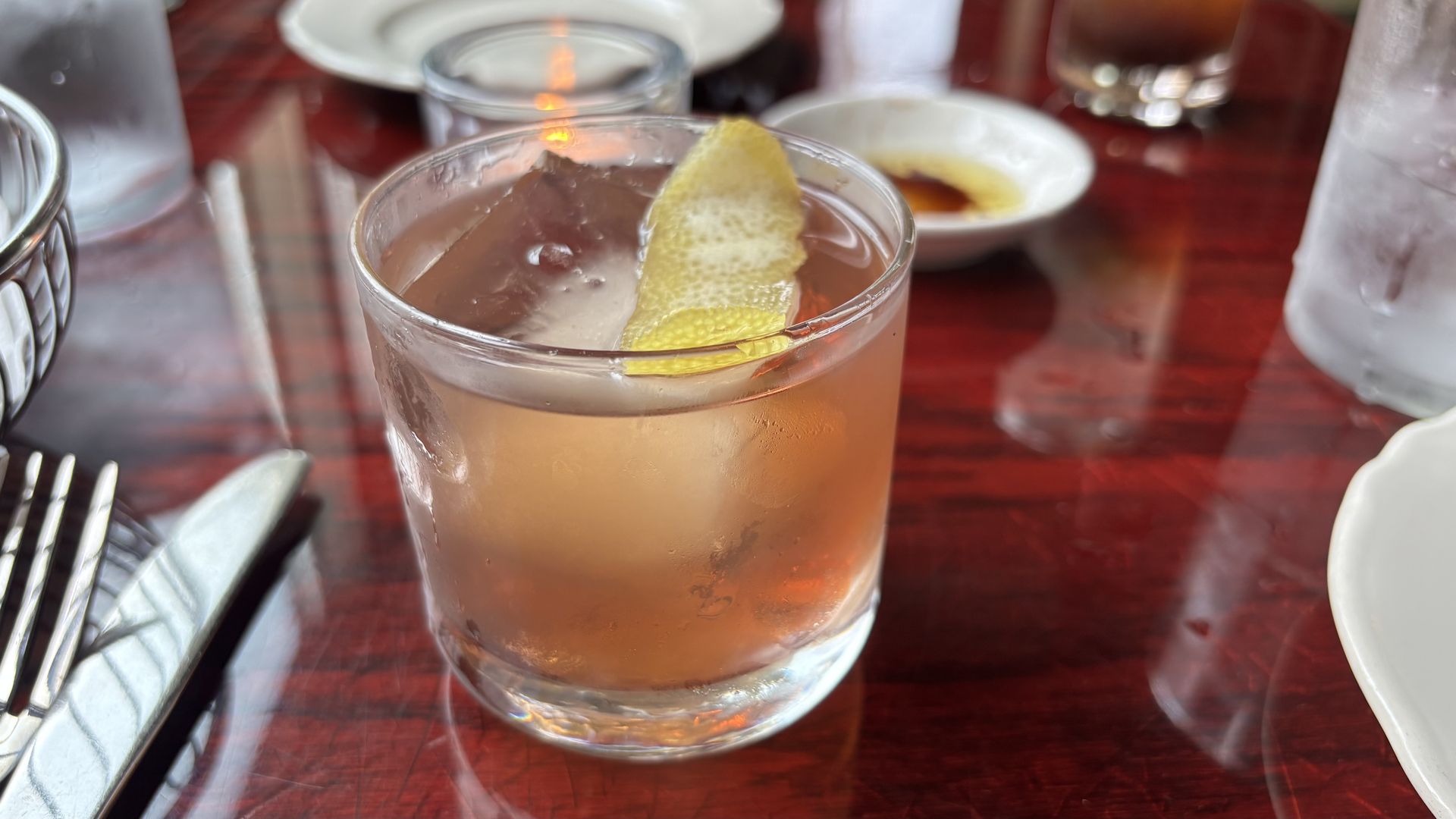 Roses and Rye cocktail at Dish Osteria in Pittsburgh