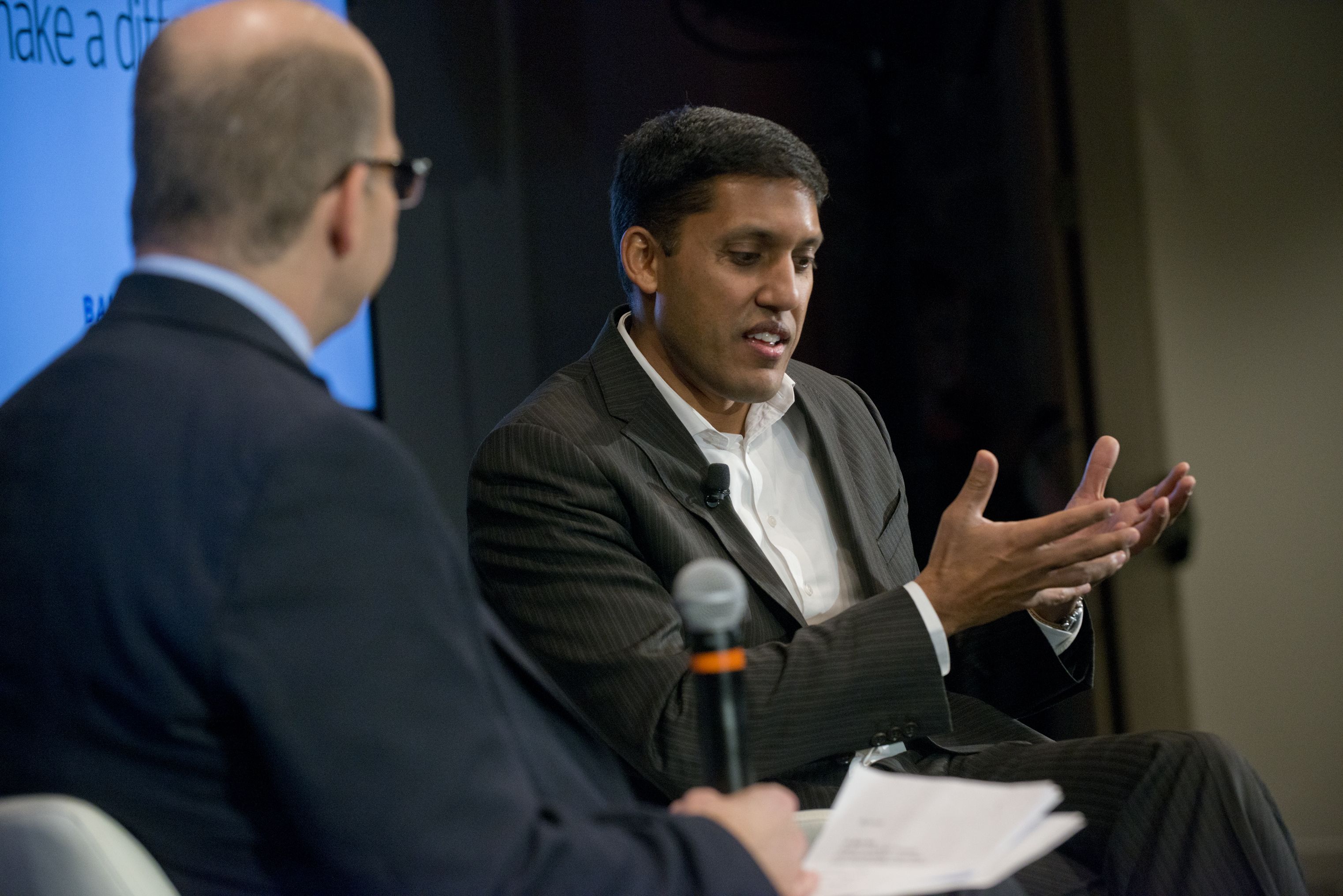 Dr. Rajiv Shah on the Axios stage