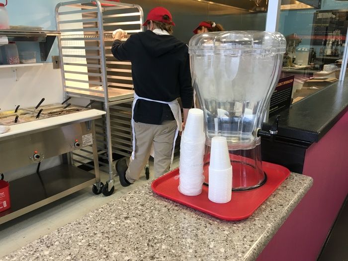 water at duck donuts