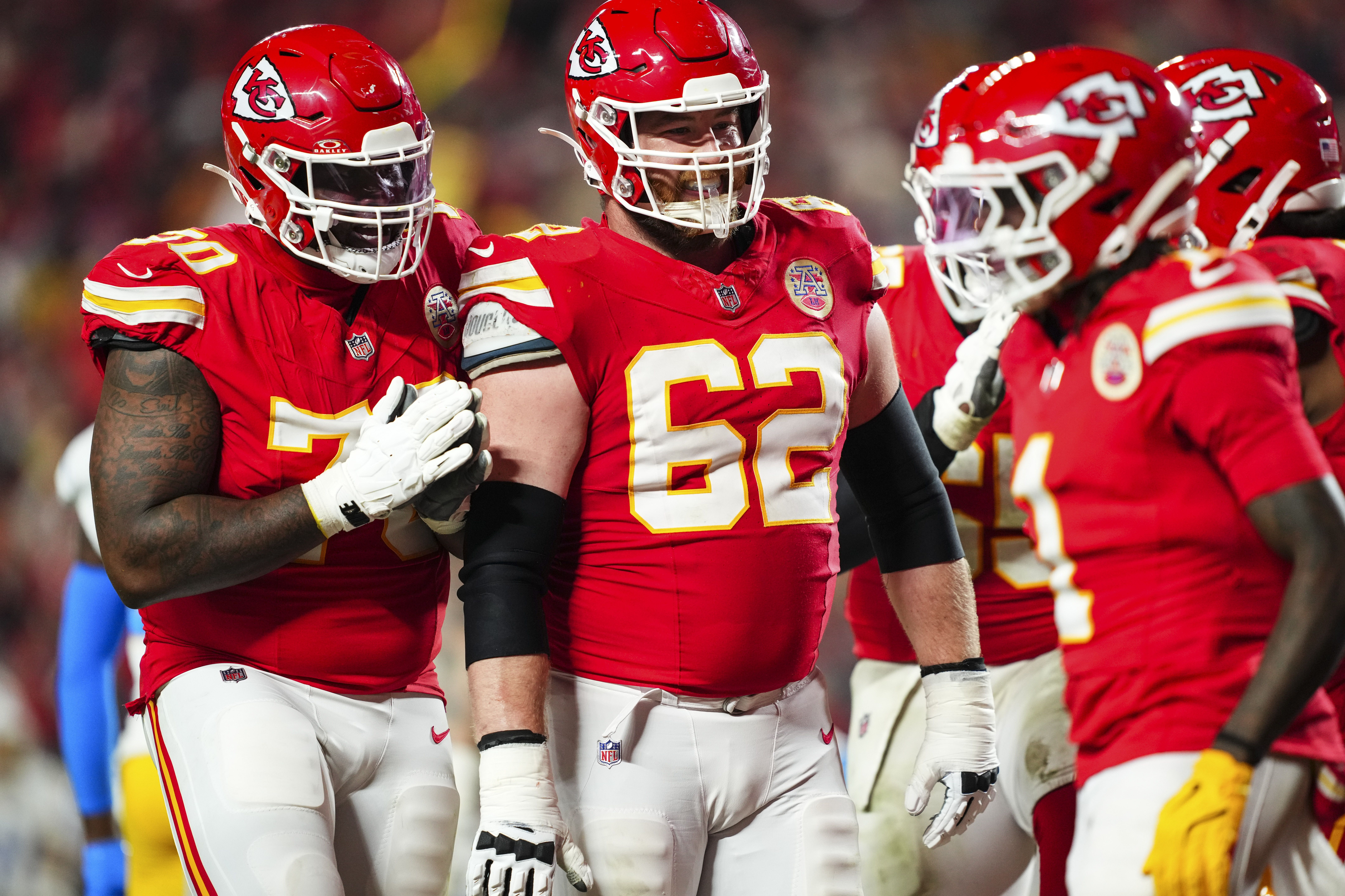 Joe Thuney wears No. 62 for the Chiefs. Photo: Cooper Neill/Getty Images