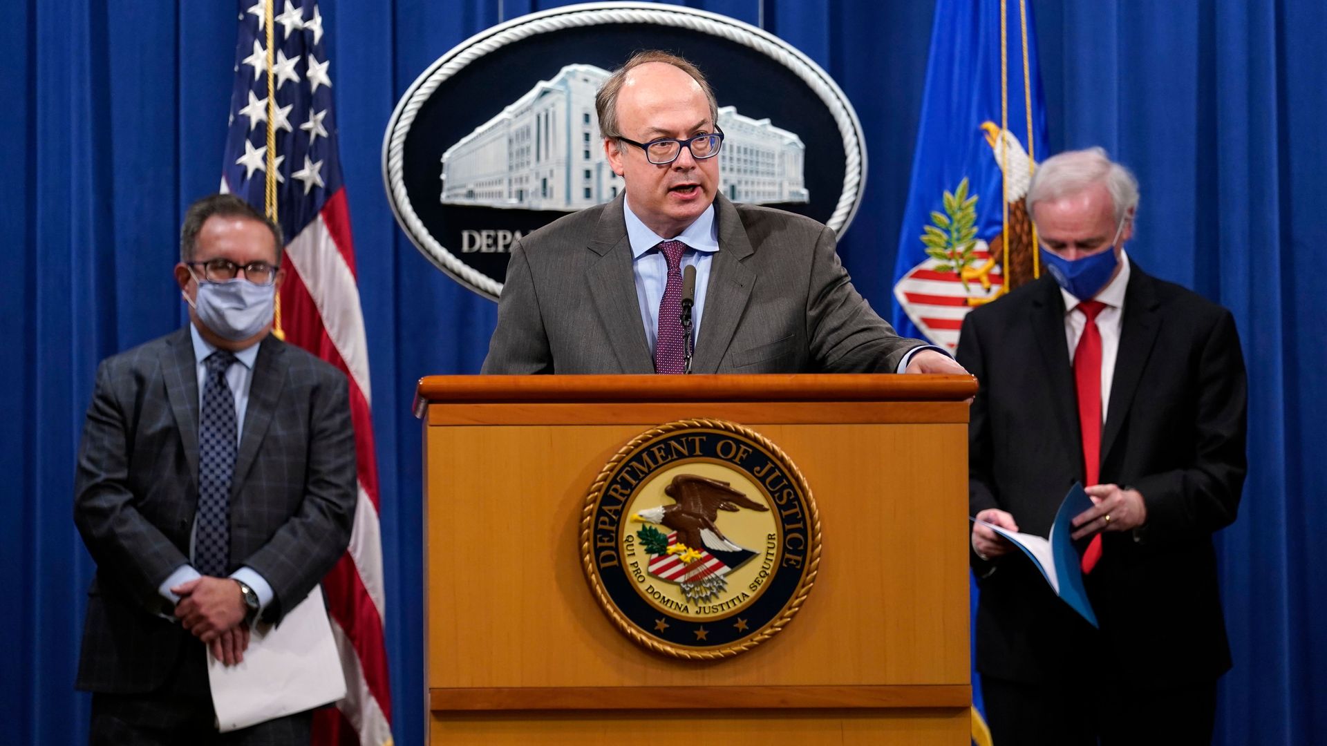 Jeff Clark, former assistant attorney general, speaking during a news conference in September 2020.