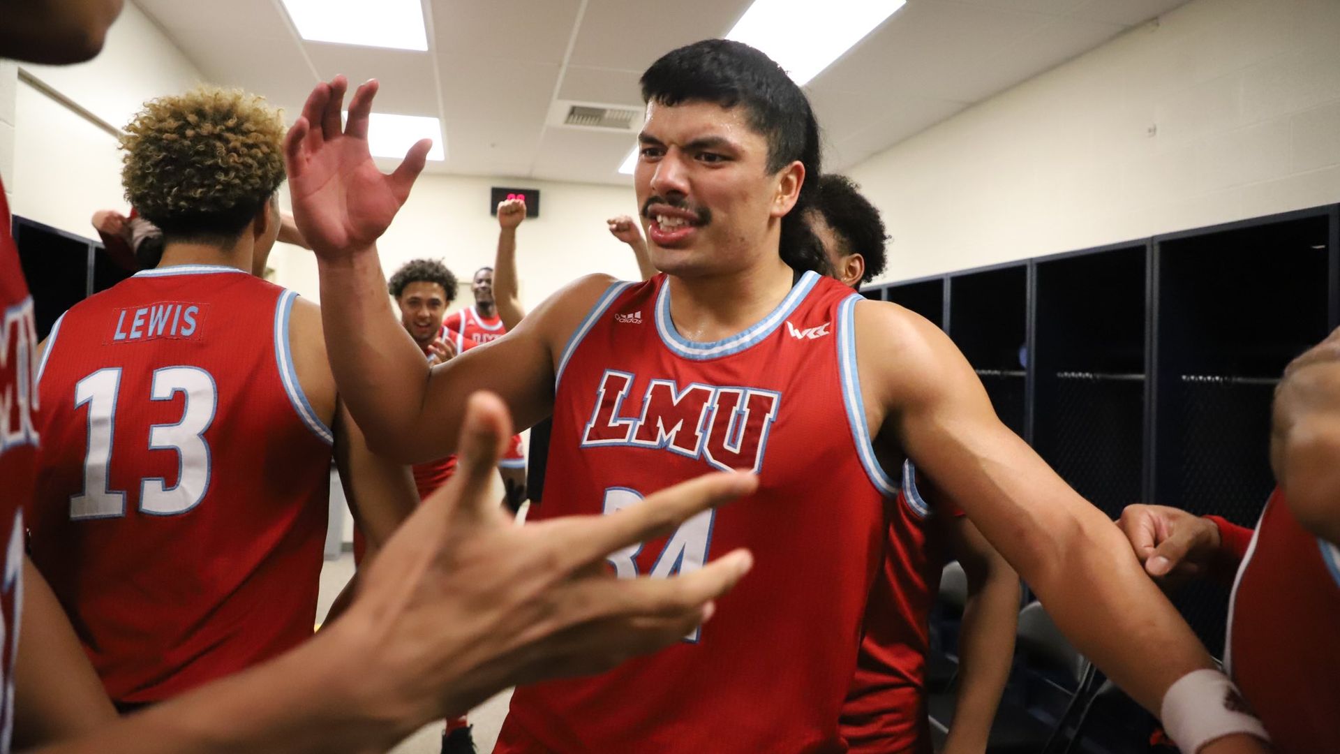 Loyola celebrating