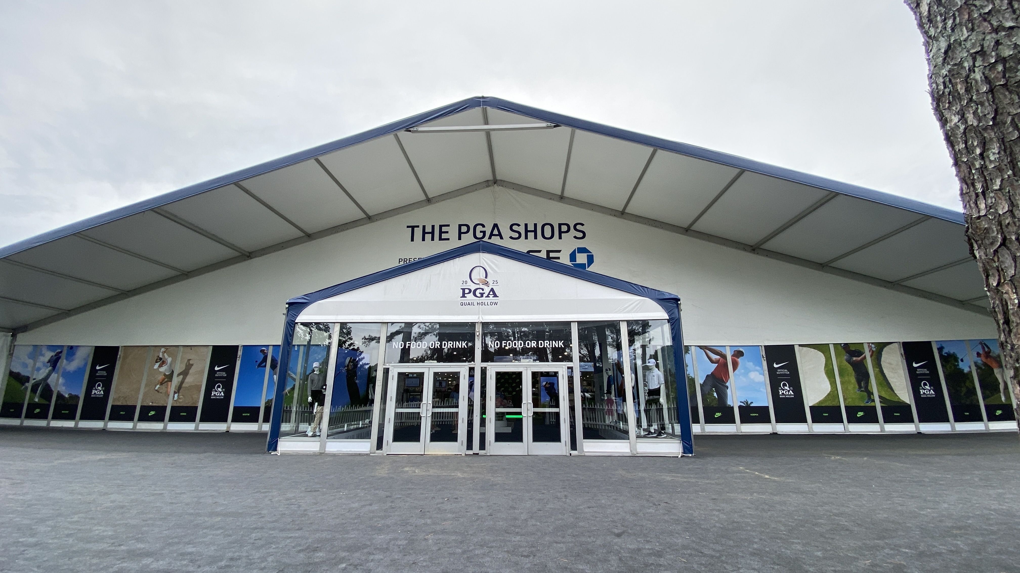 Outside the PGA Shops. 