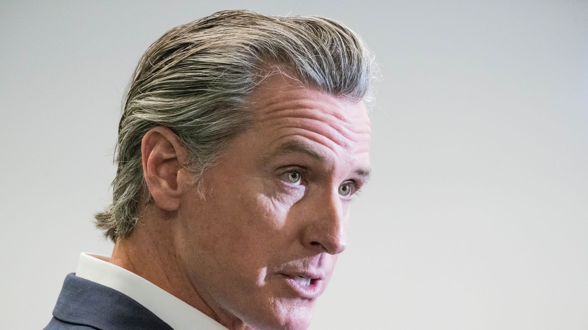 East Los Angeles, CA - February 26:Gov. Gavin Newsom holds a press conference at East Los Angeles College to announce an additional $13 million to support economic recovery and small businesses in L.A. County following last month's devastating wildfires on Wednesday, February 26, 2025. (Photo by Sar