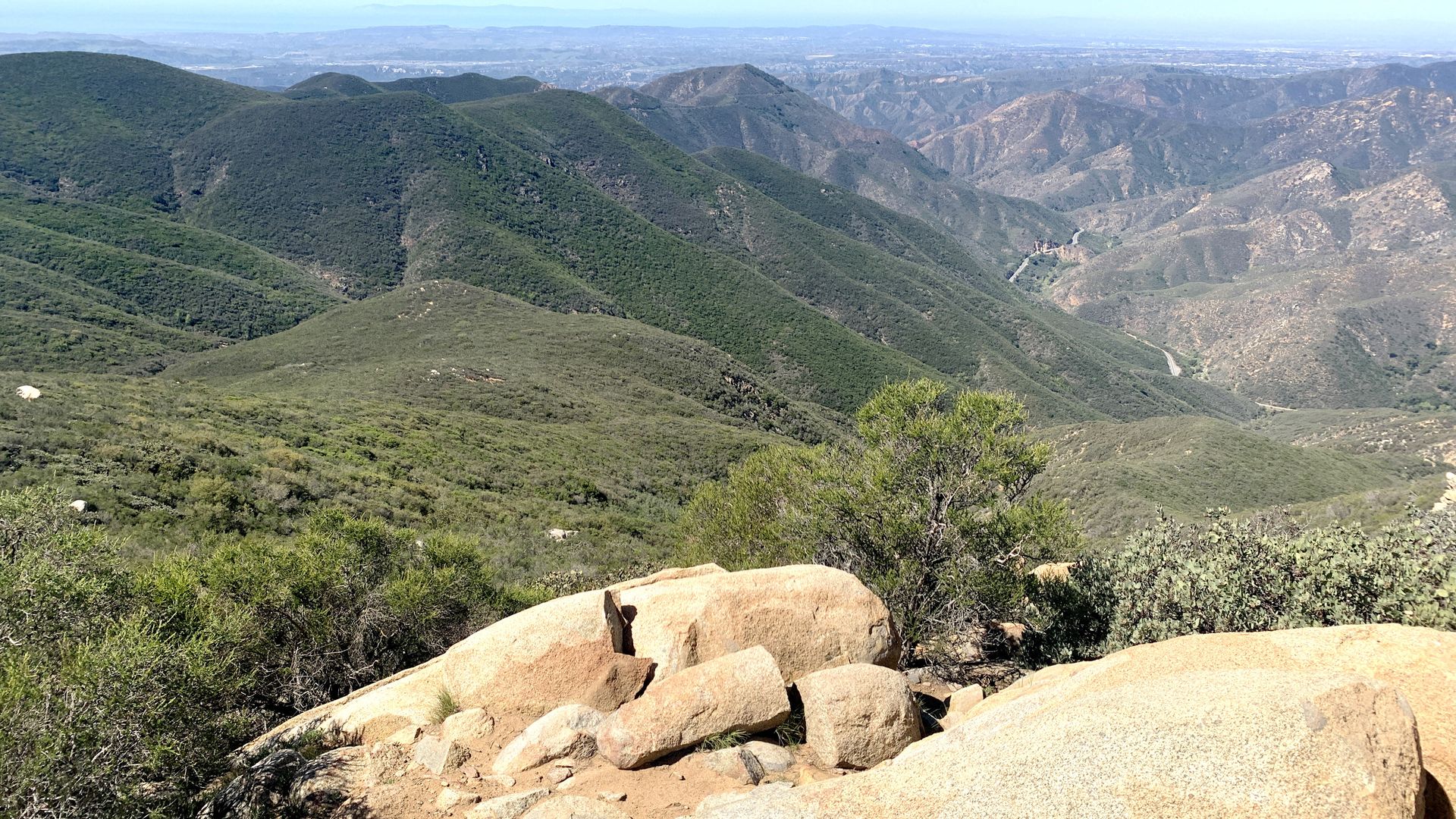 Sitton Peak and the surrounding trails, here in March, 2022, are closed in Cleveland National Forest because of damage from the Airport fire. (Photo by Paul Bersebach, Orange County Register/SCNG)