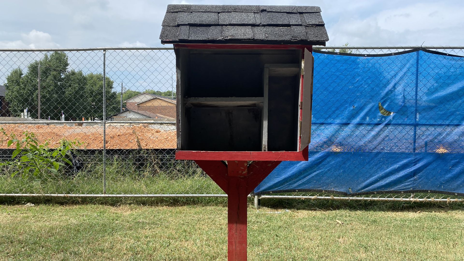 A little free pantry with no door or food.