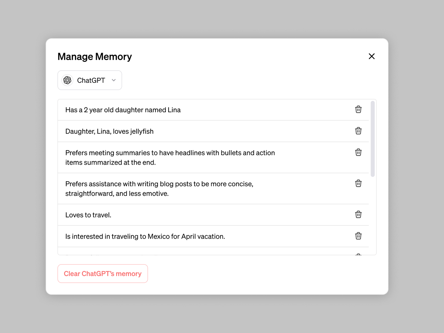 ChatGPT now has a digital memory to remember conversations
