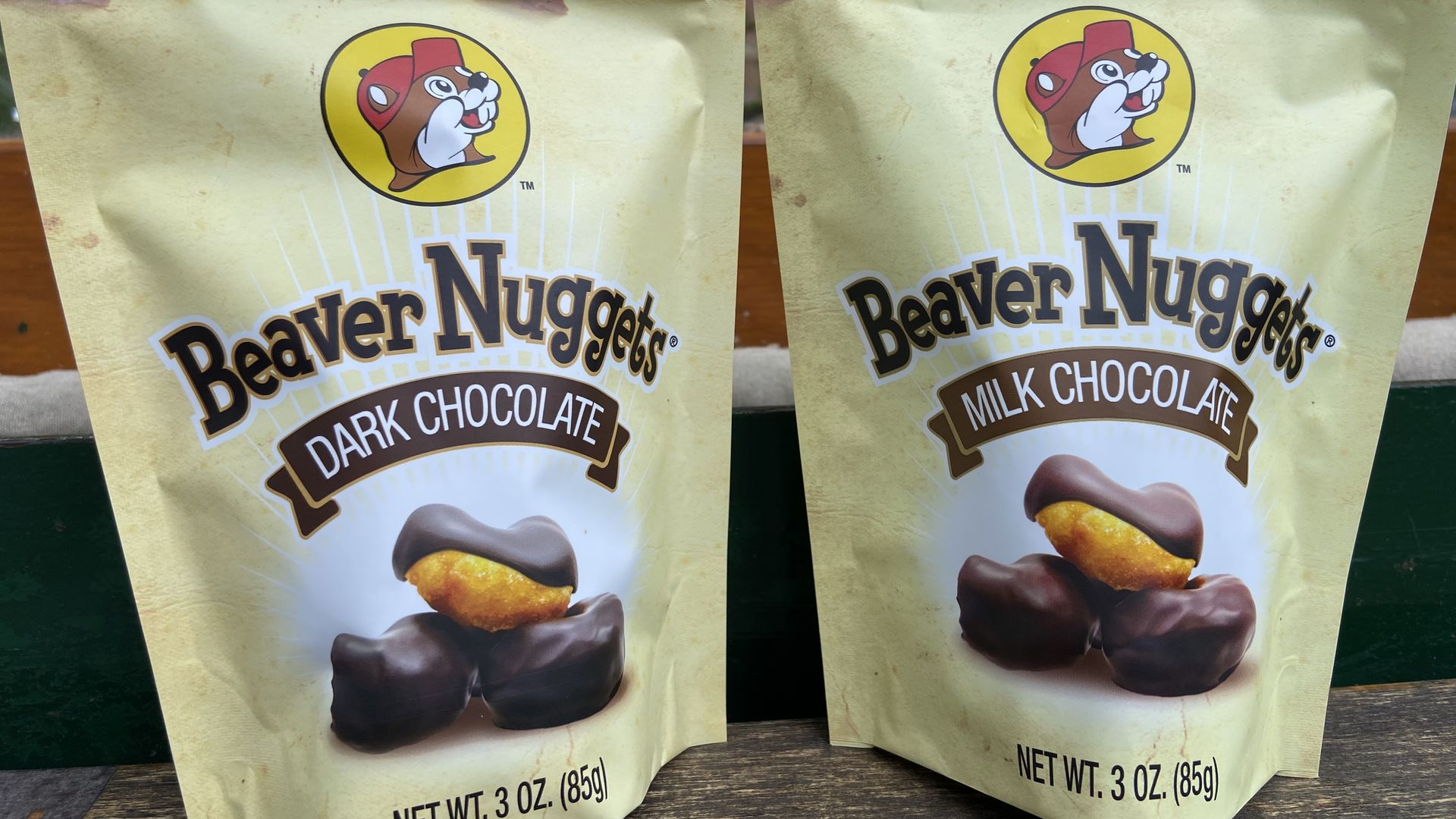 A photo of chocolate-covered Beaver Nuggets