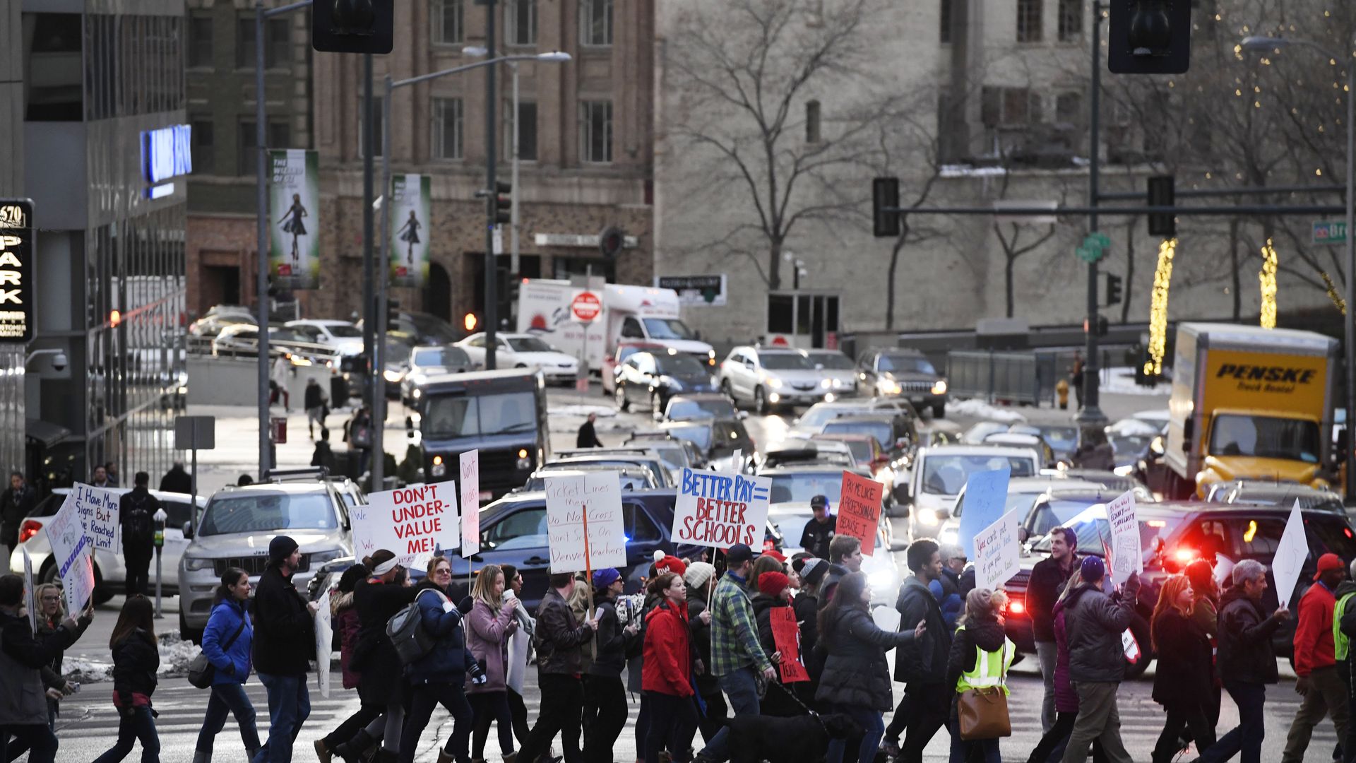 Denver teachers strike.