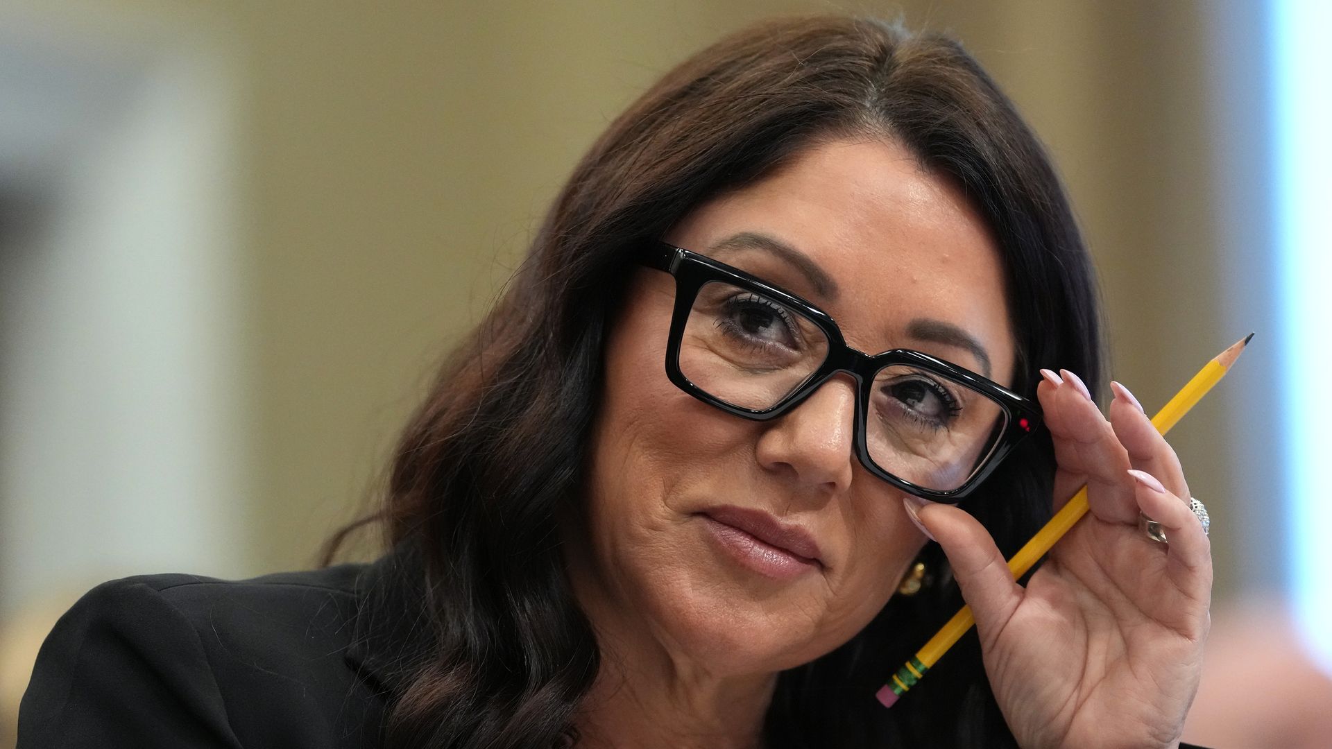 U.S. Labor Secretary Lori Chavez-DeRemer testifies before the House Appropriations Committee Subcommittee on Labor, Health and Human Services, Education, and Related Agencies in the Rayburn House Office Building on May 15, 2025 in Washington, DC.
