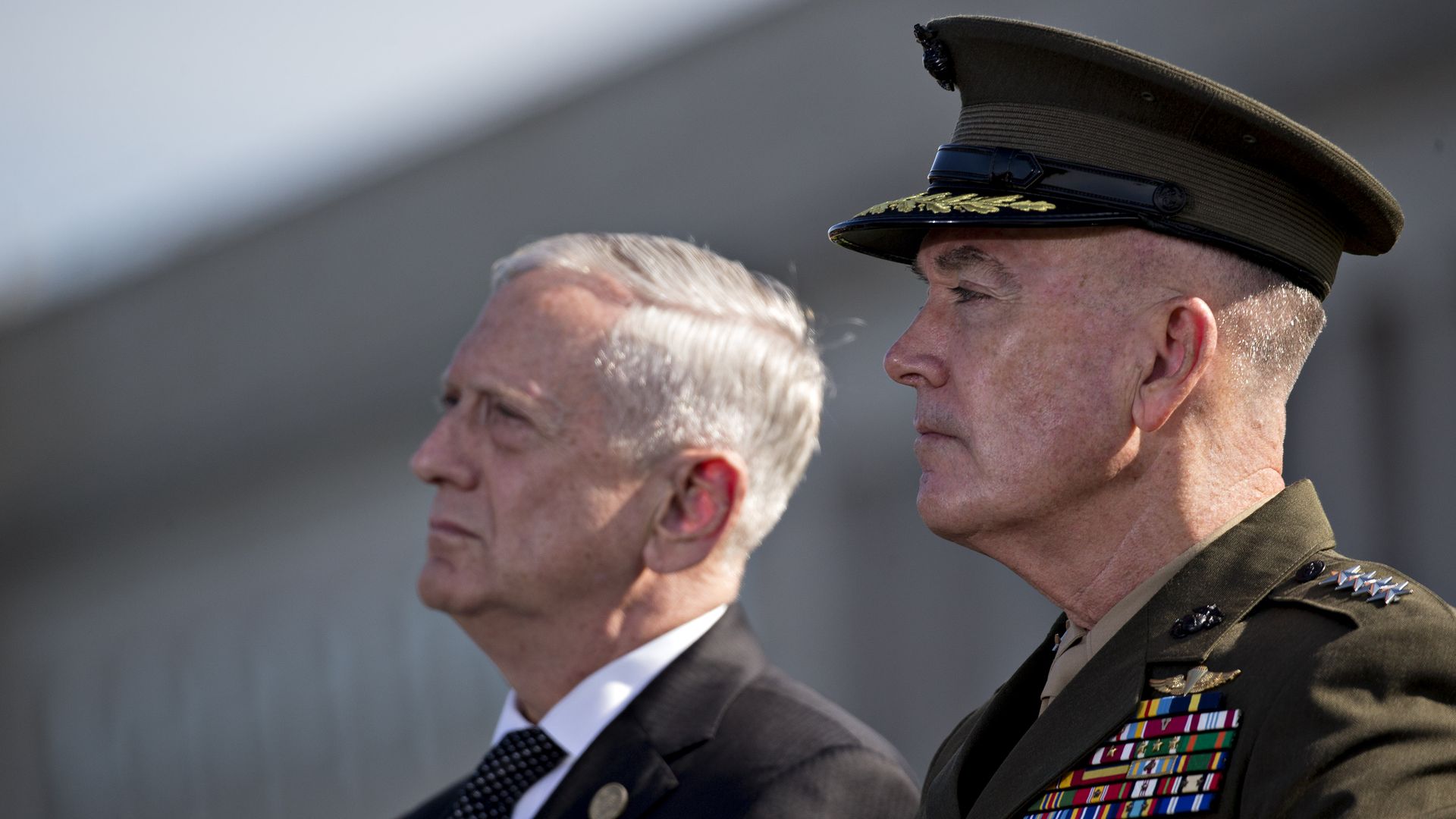 Defense Secretary Jim Mattis and Chairman of the Joint Chiefs of Staff Joseph Dunford.