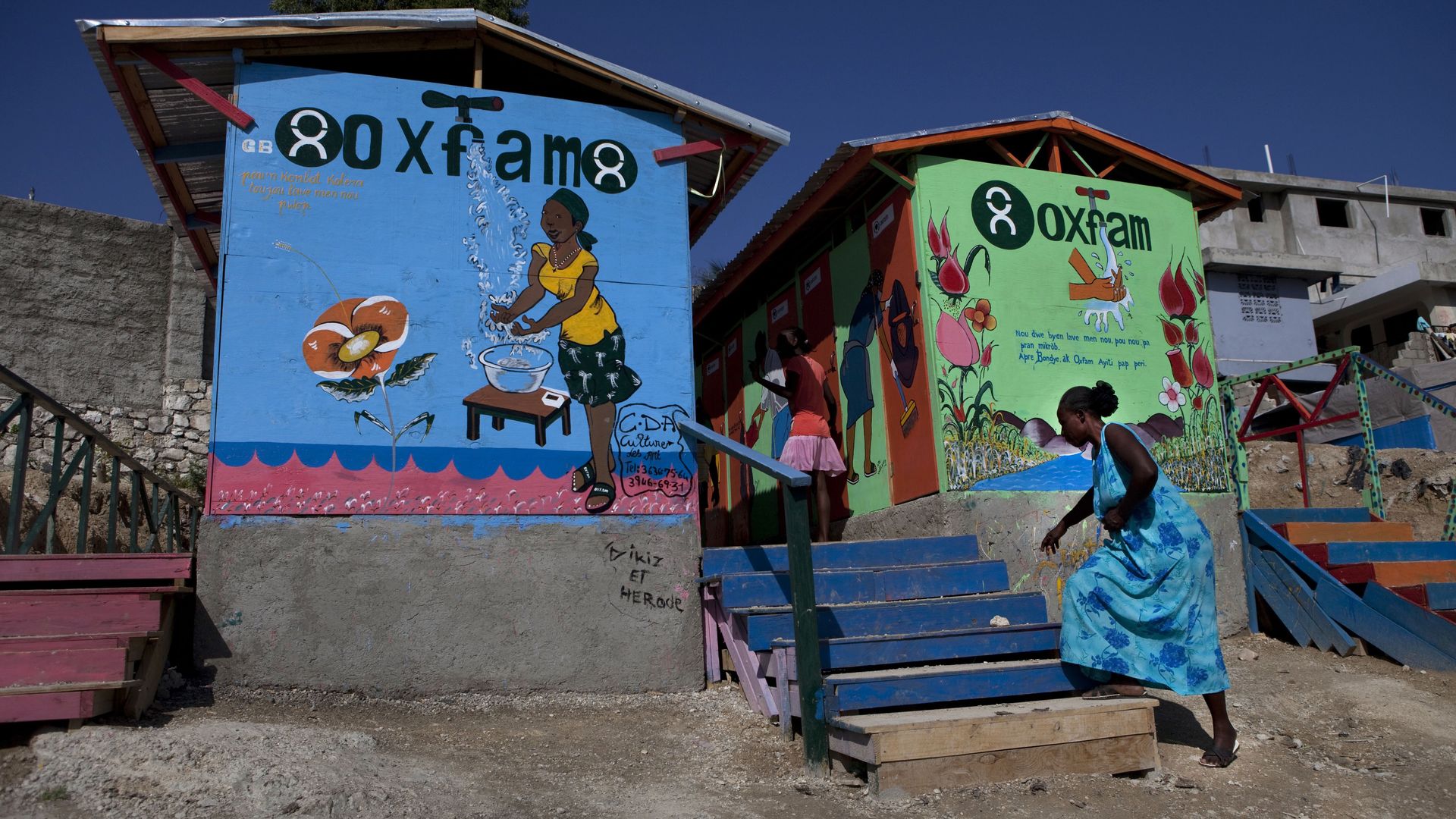 A lartine project led and financed by Oxfam in Haiti, 2011.