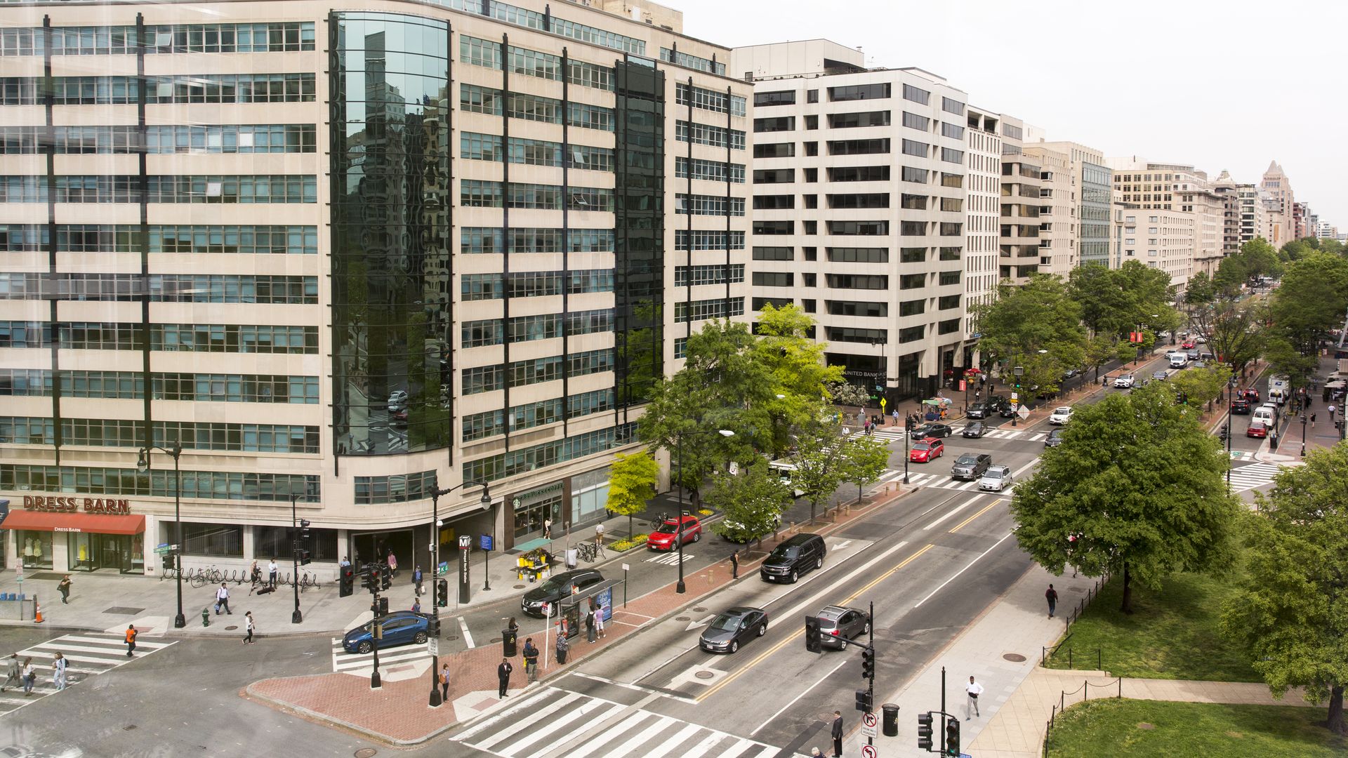 A view of K Street - known as "Gucci Gulch" - in Washington.