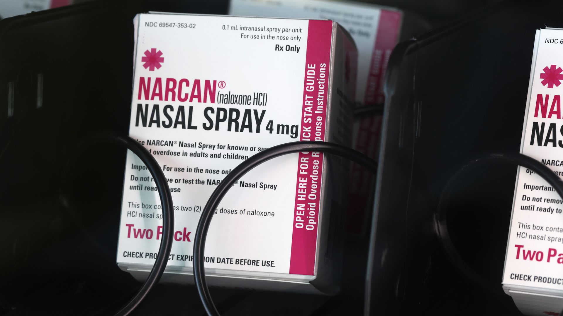 Narcan nasal spray in a vending machine
