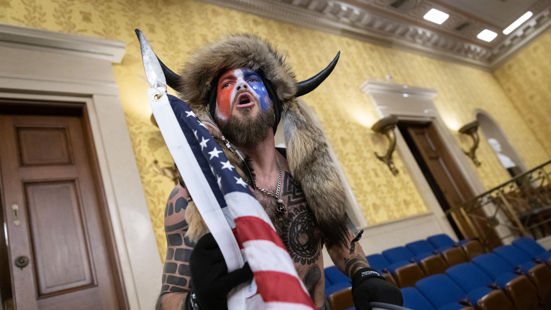 Jan. 6 Rioter "QAnon Shaman" To Run For U.S. Congress In Arizona