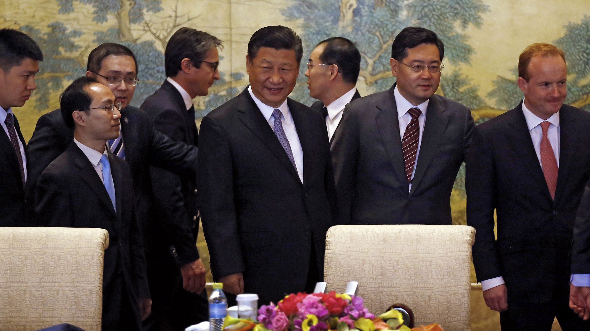 Chinese President Xi Jinping meets with foreign CEOs