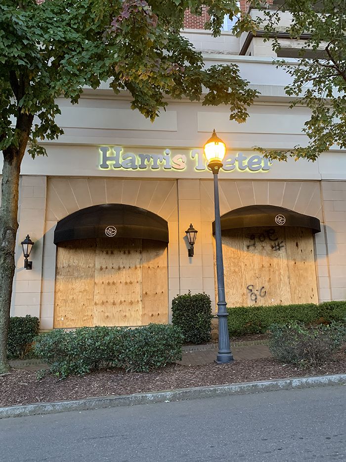 Harris Teeter boarded up election night