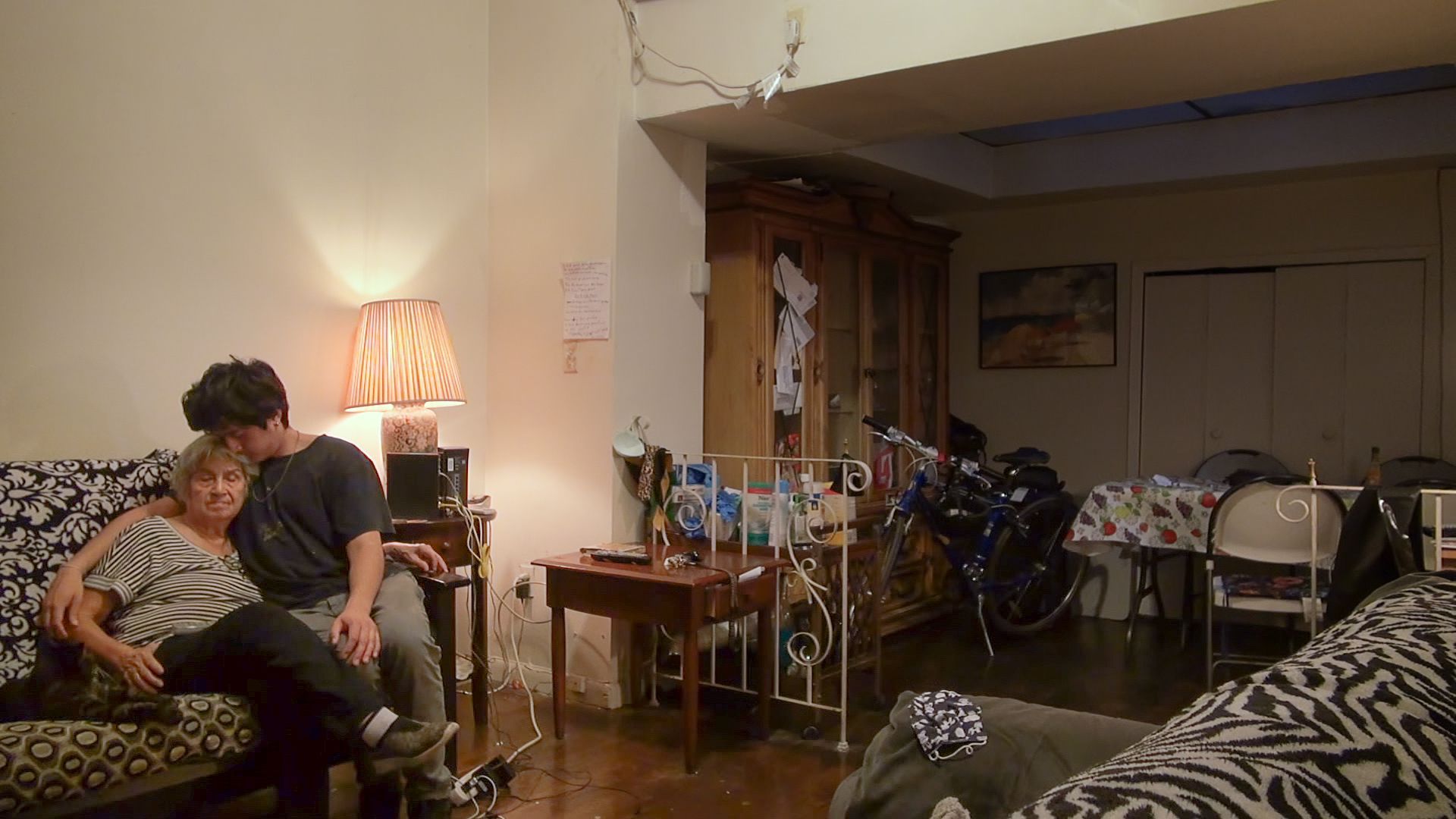 Nellie Bernard with her grandson, Marcial Pilataxi.