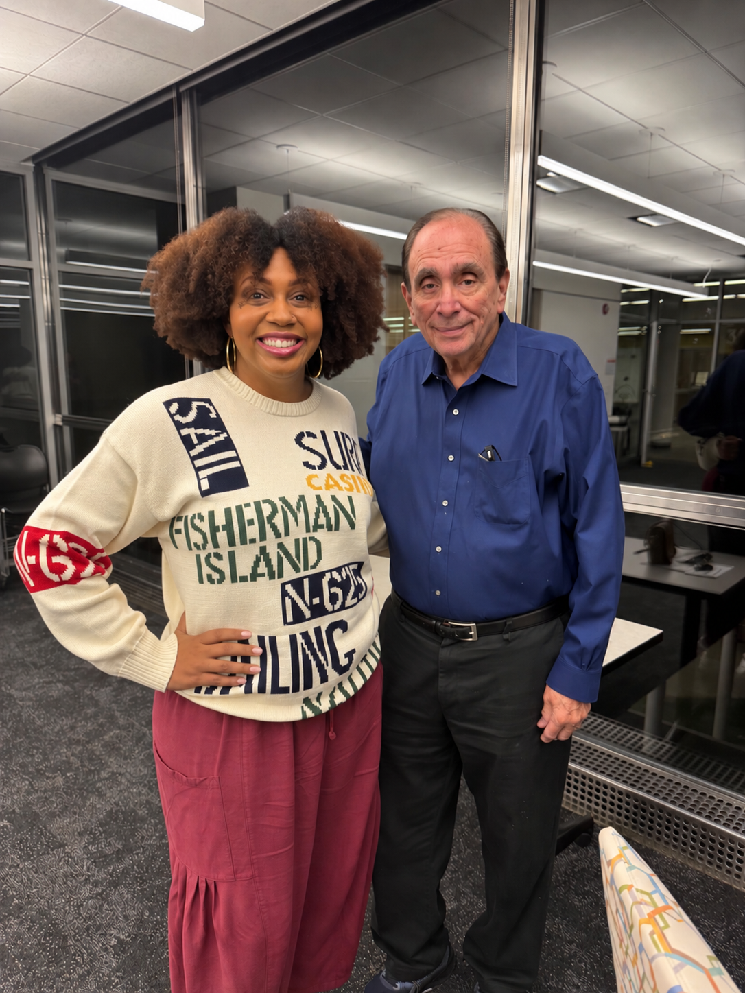 Kristen Swilley, pictured with R.L. Stine 