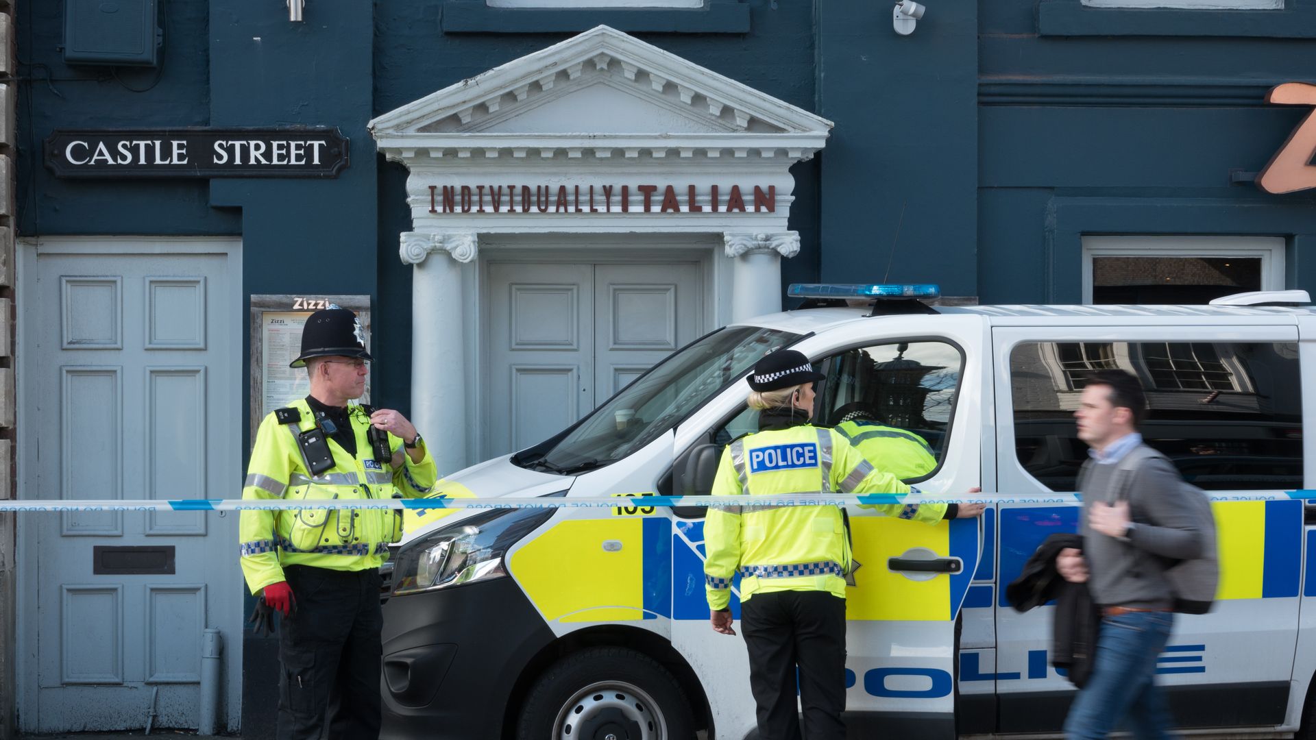 Police in Salisbury.