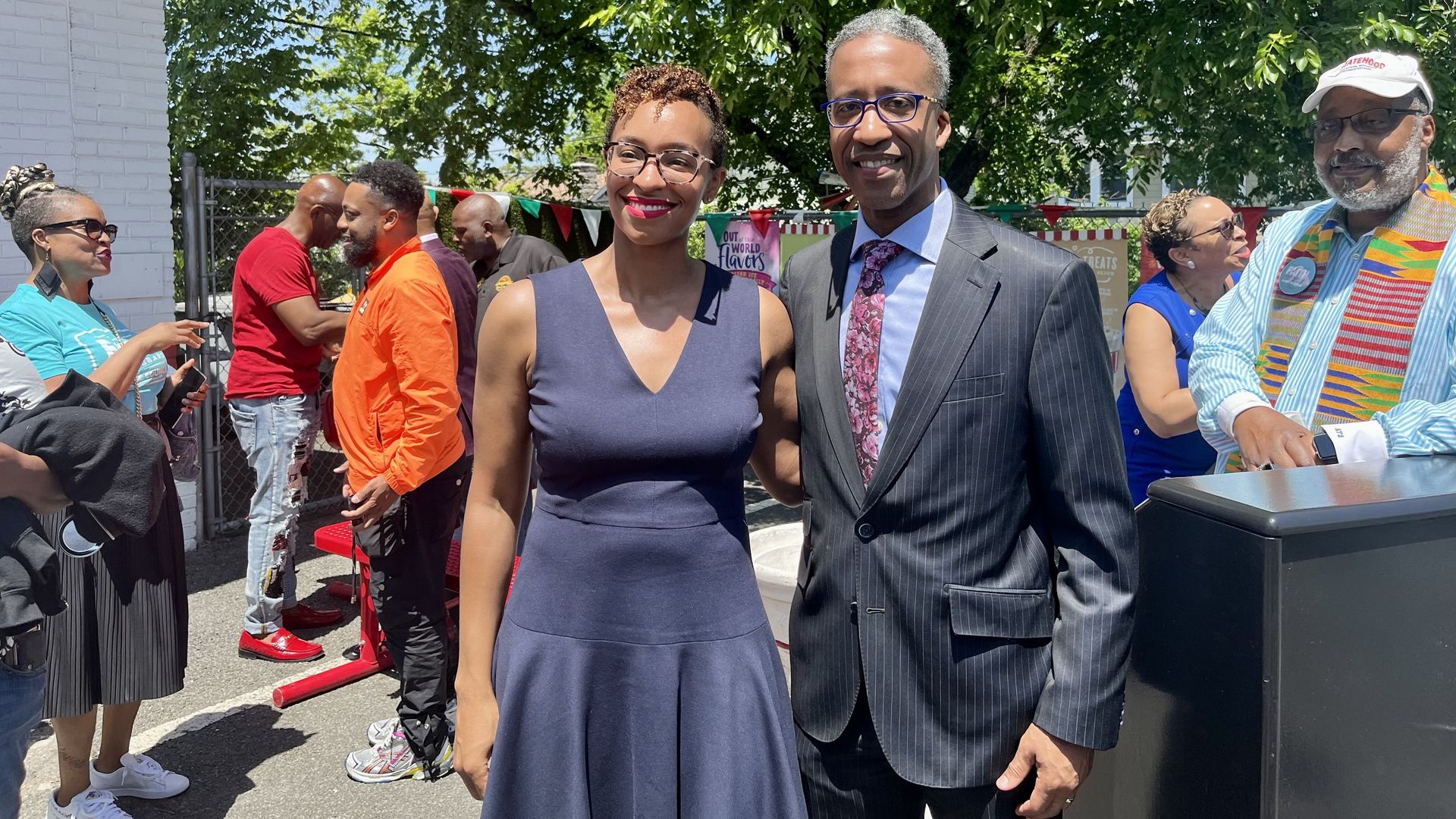 Faith Gibson Hubbard and Kenyan McDuffie