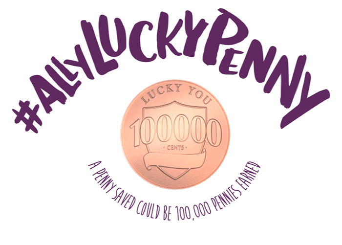 A bank has scattered 10 pennies worth $1,000 each around