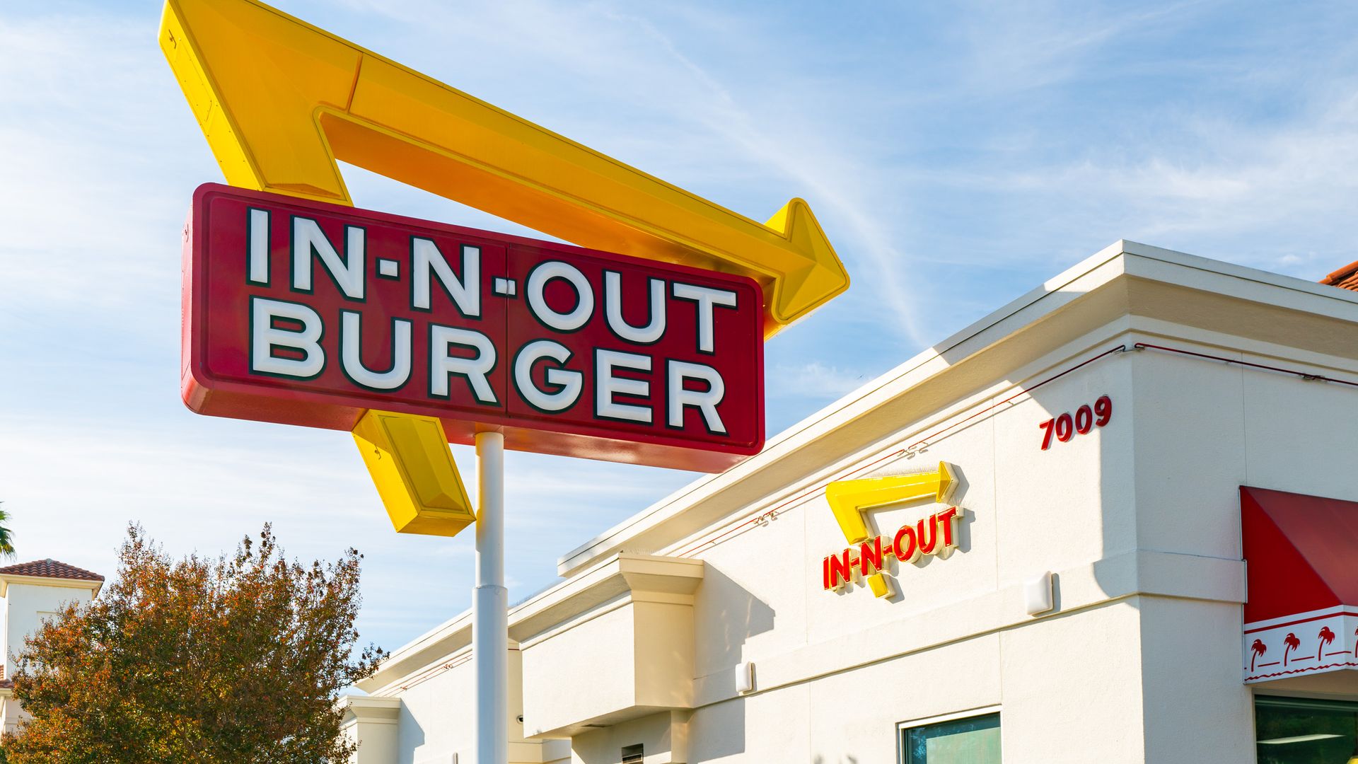 An In n Out Burger restaurant