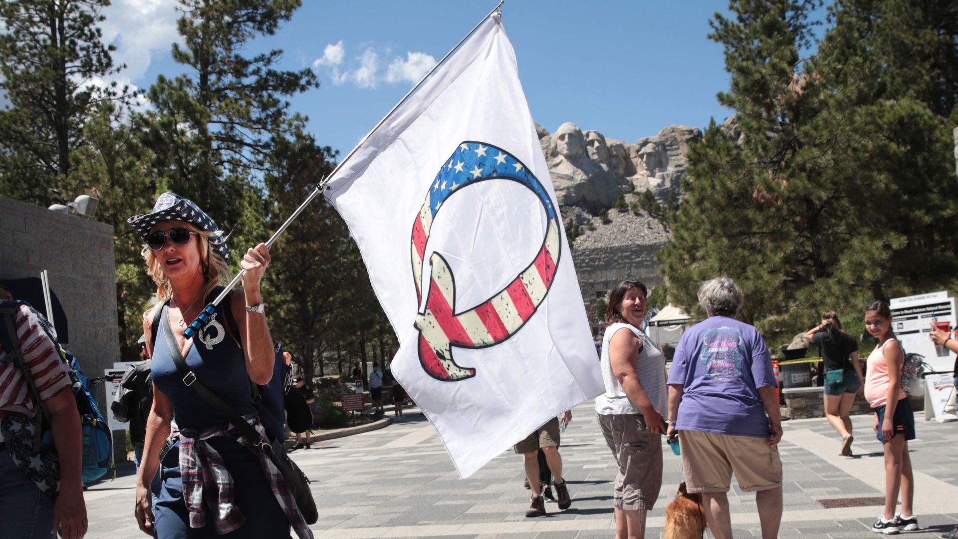 A QAnon flag