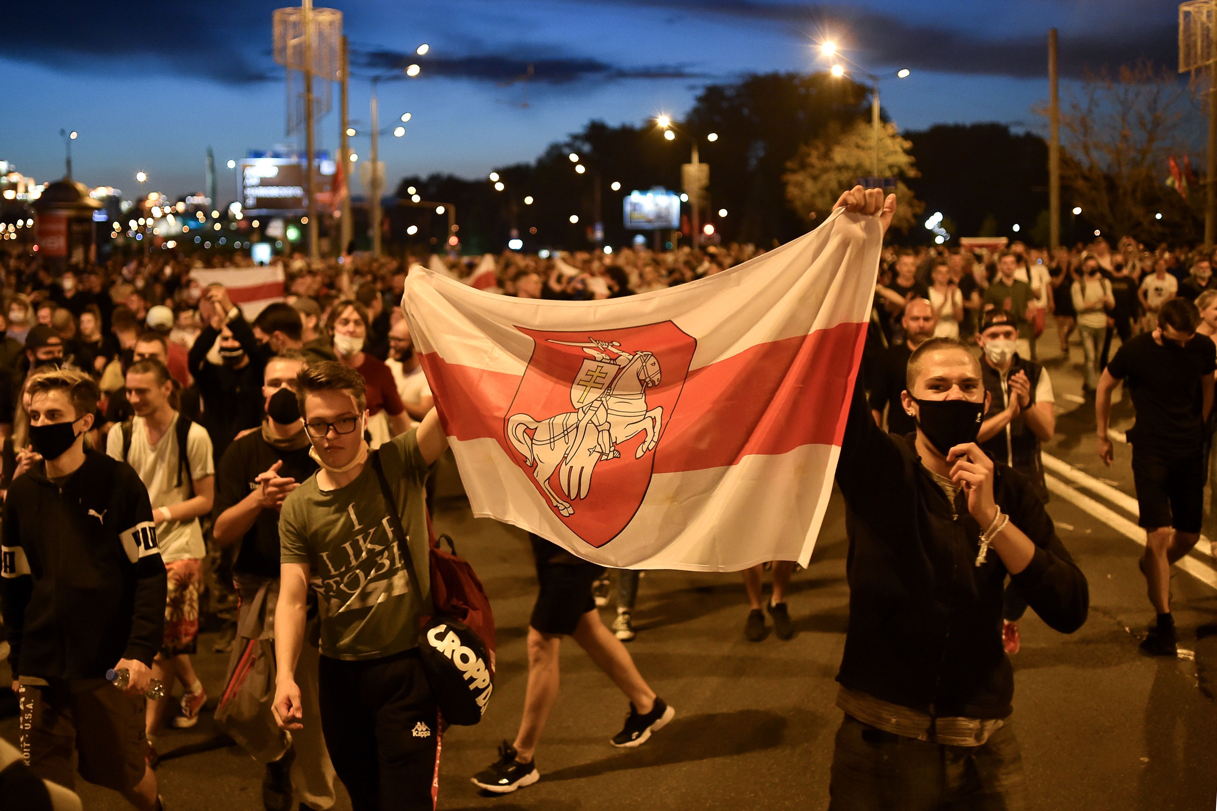 Protesters in belarus
