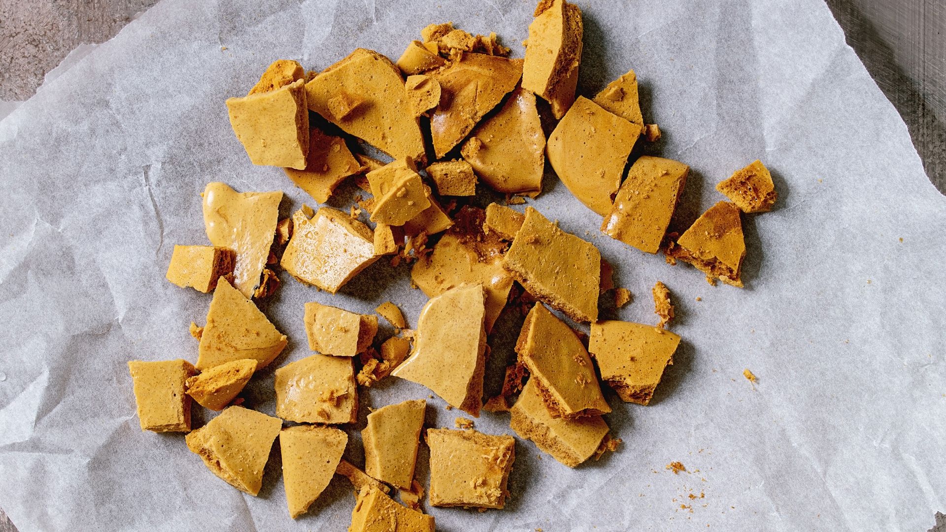 Dalgona, a type of Korean toffee candy