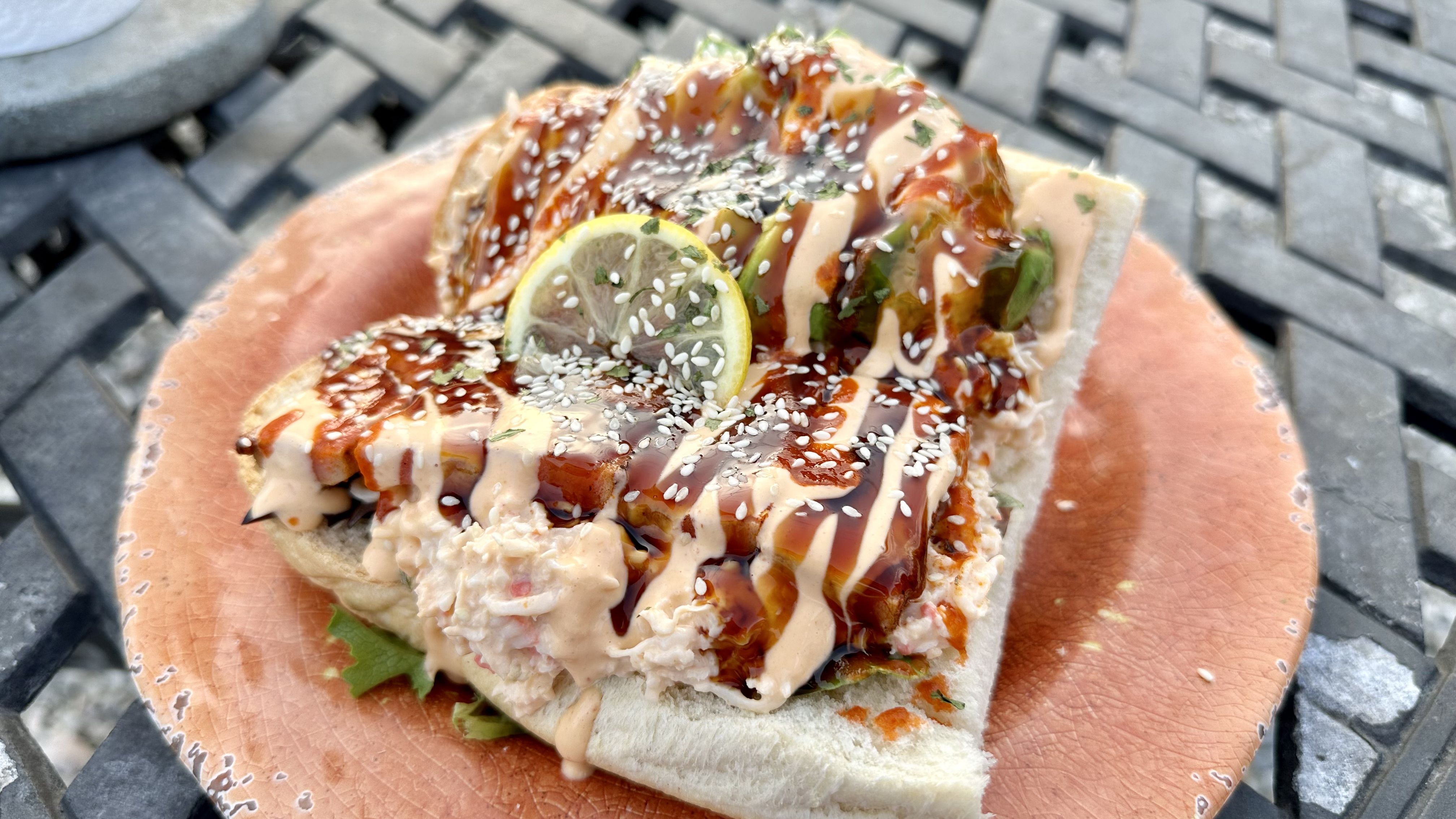 Seither's sushi poboy is a fun take on a New Orleans classic