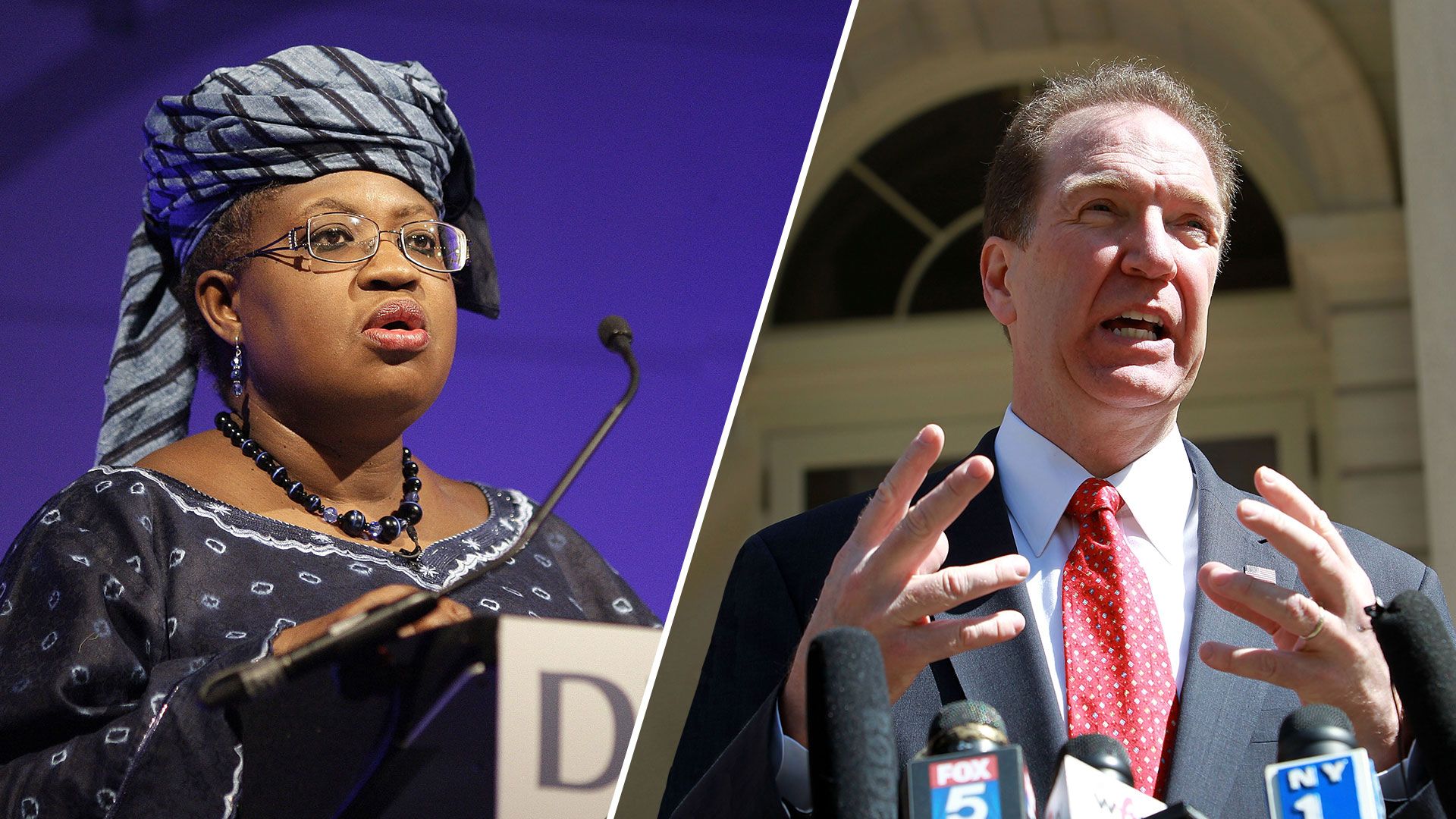 Ngozi Okonjo-Iweala and David Malpass