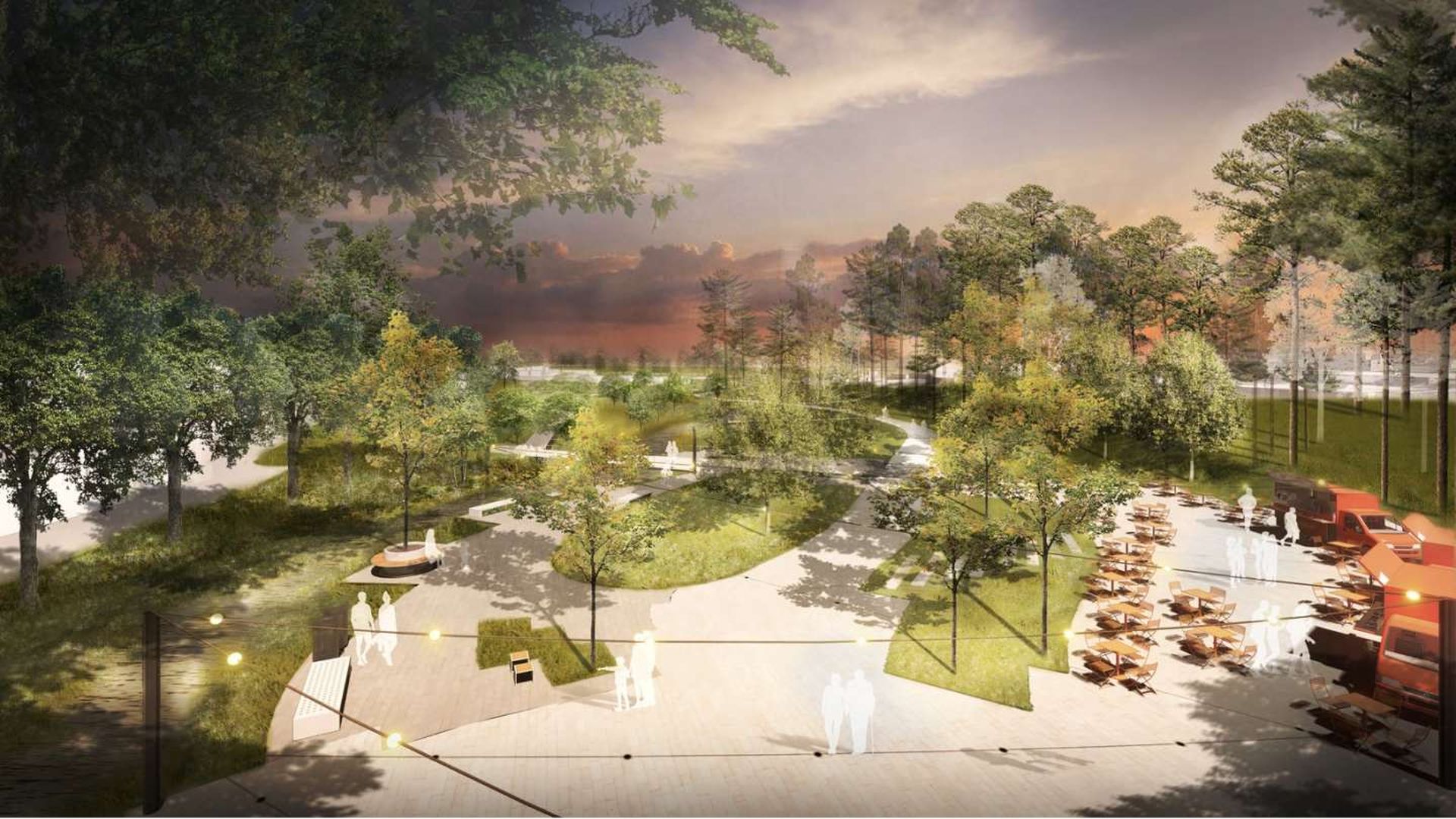 A rendering of Smoky Holly Park